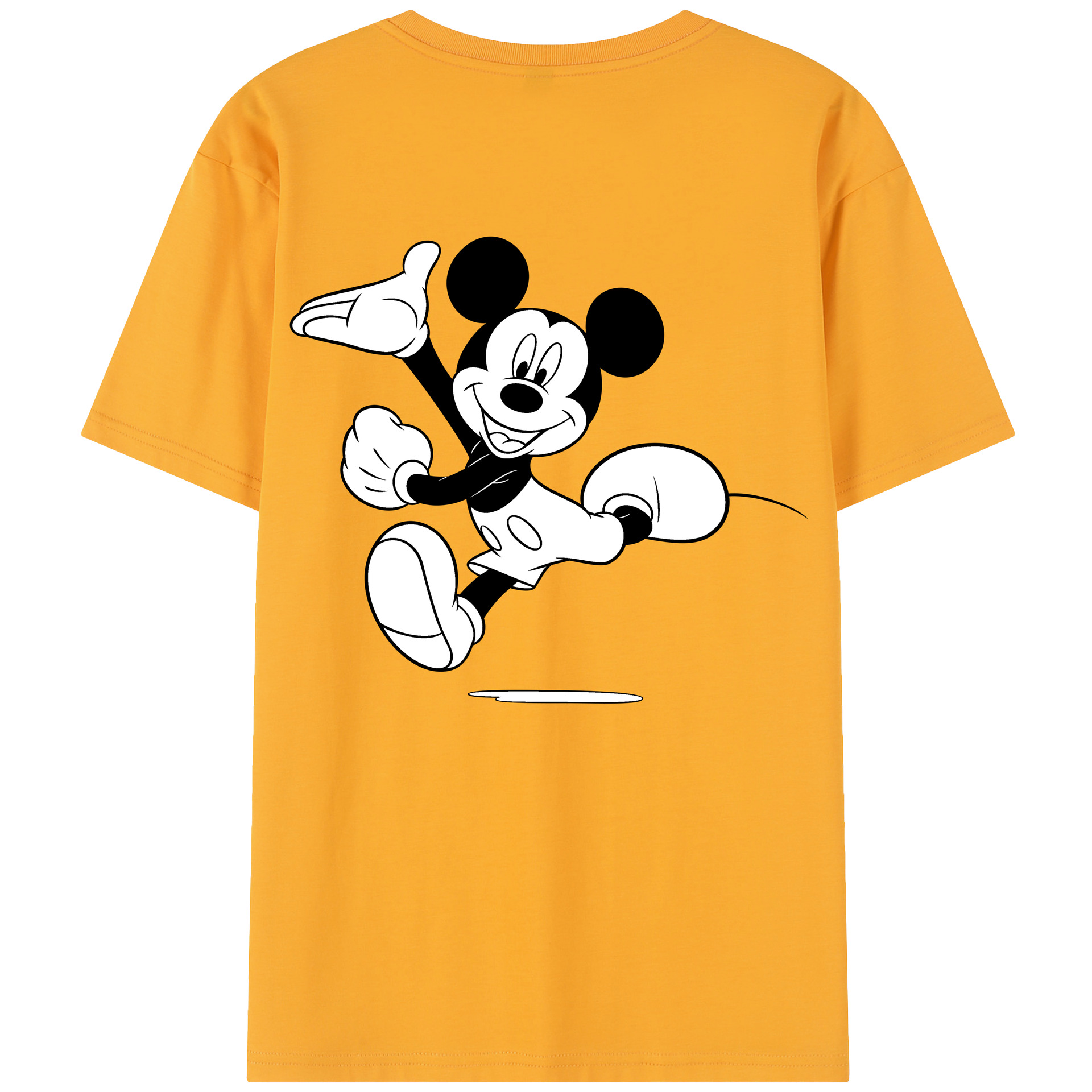 （画像用） ミッキーマウス Mickey Mouse レディース半袖Tシャツ(バックプリント)