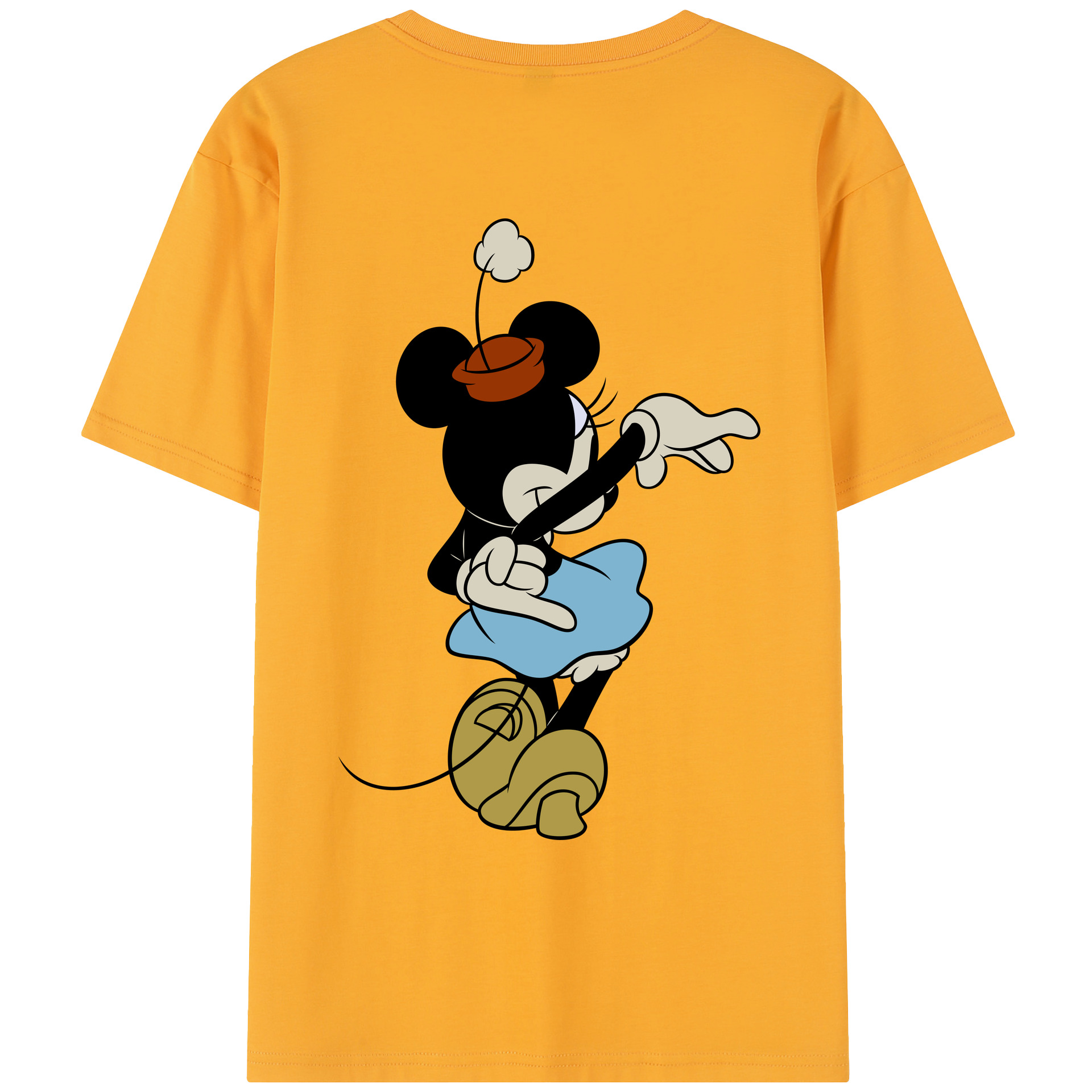 （画像用） ミッキーマウス Mickey Mouse レディース半袖Tシャツ(バックプリント)