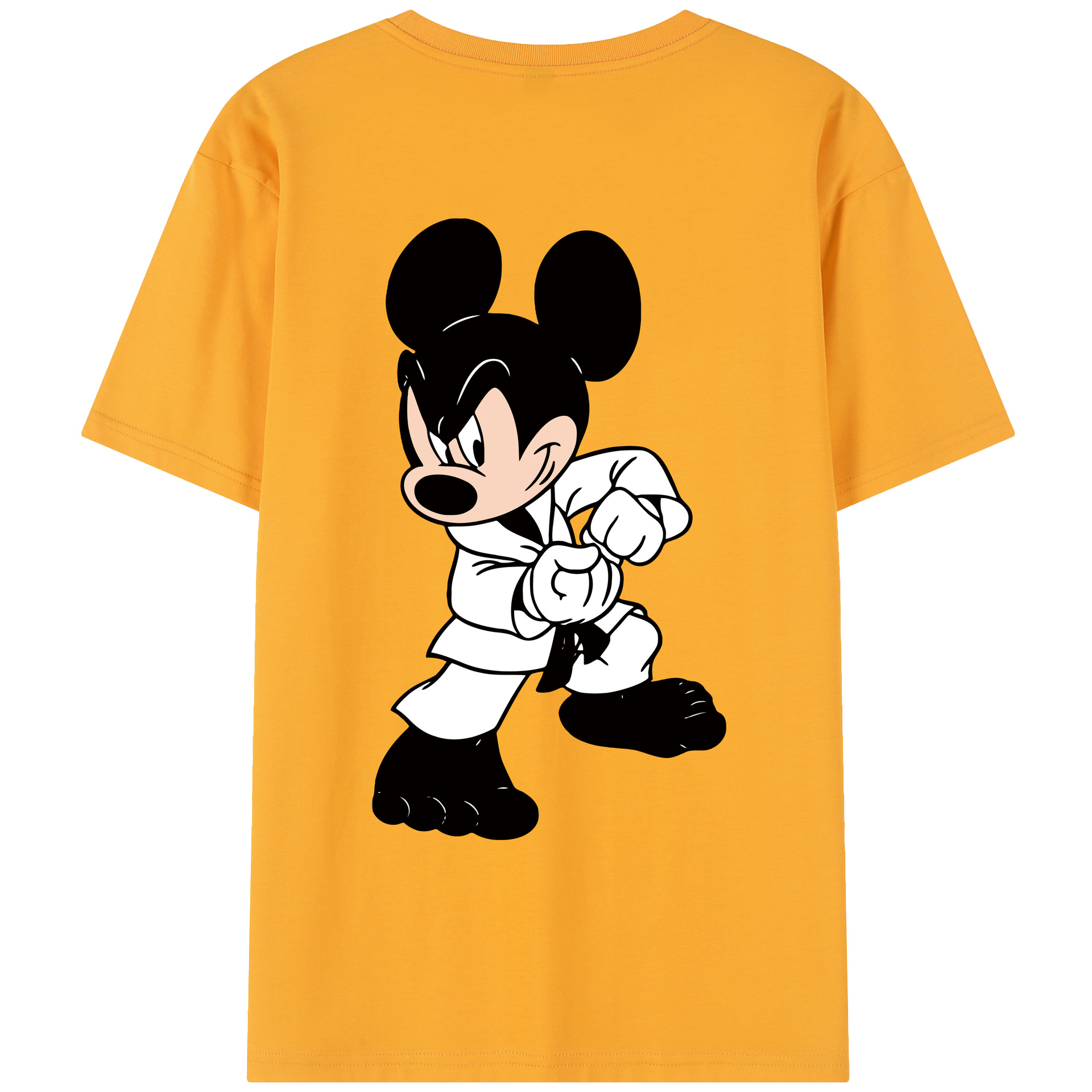 （画像用） ミッキーマウス Mickey Mouse レディース半袖Tシャツ(バックプリント)