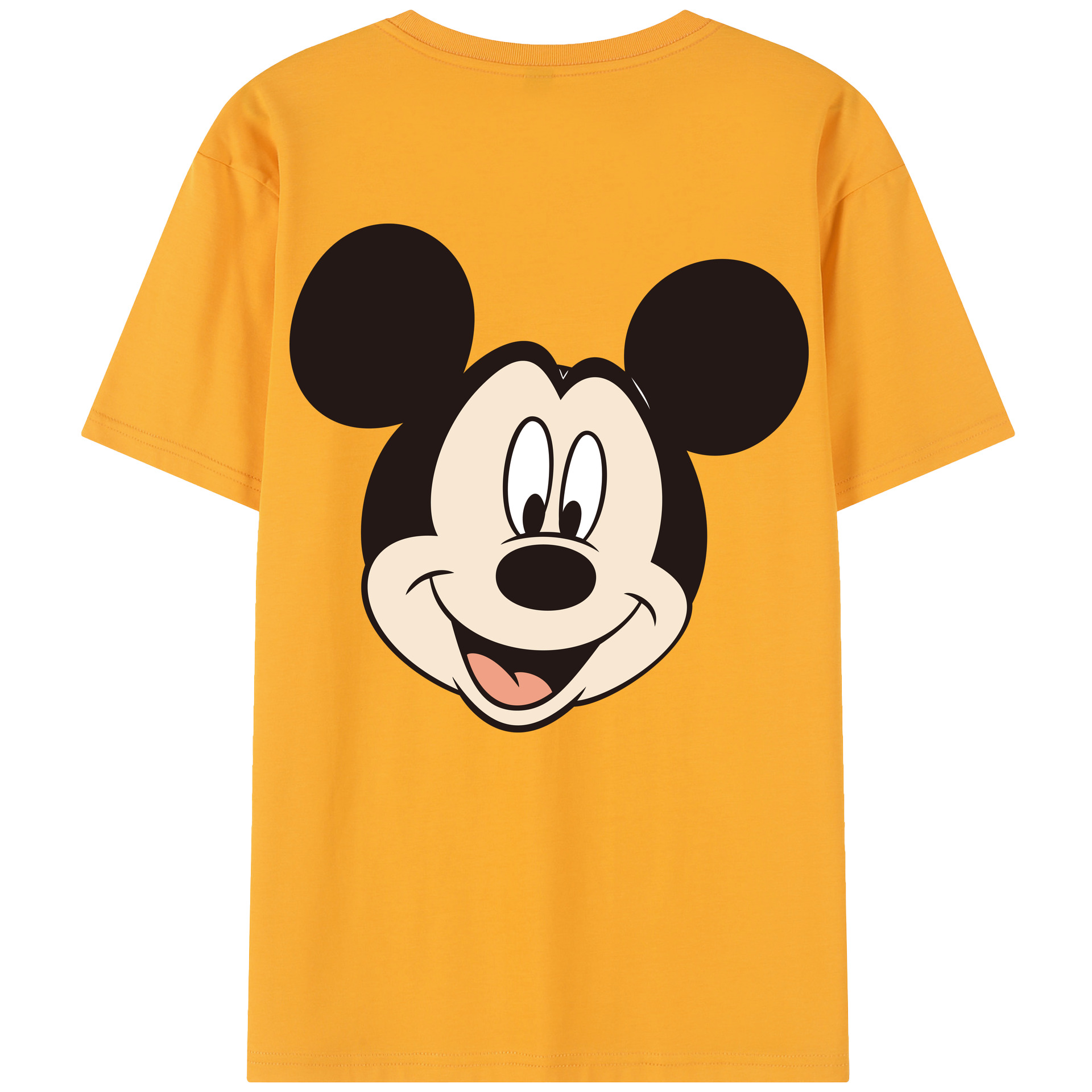 （画像用） ミッキーマウス Mickey Mouse レディース半袖Tシャツ(バックプリント)
