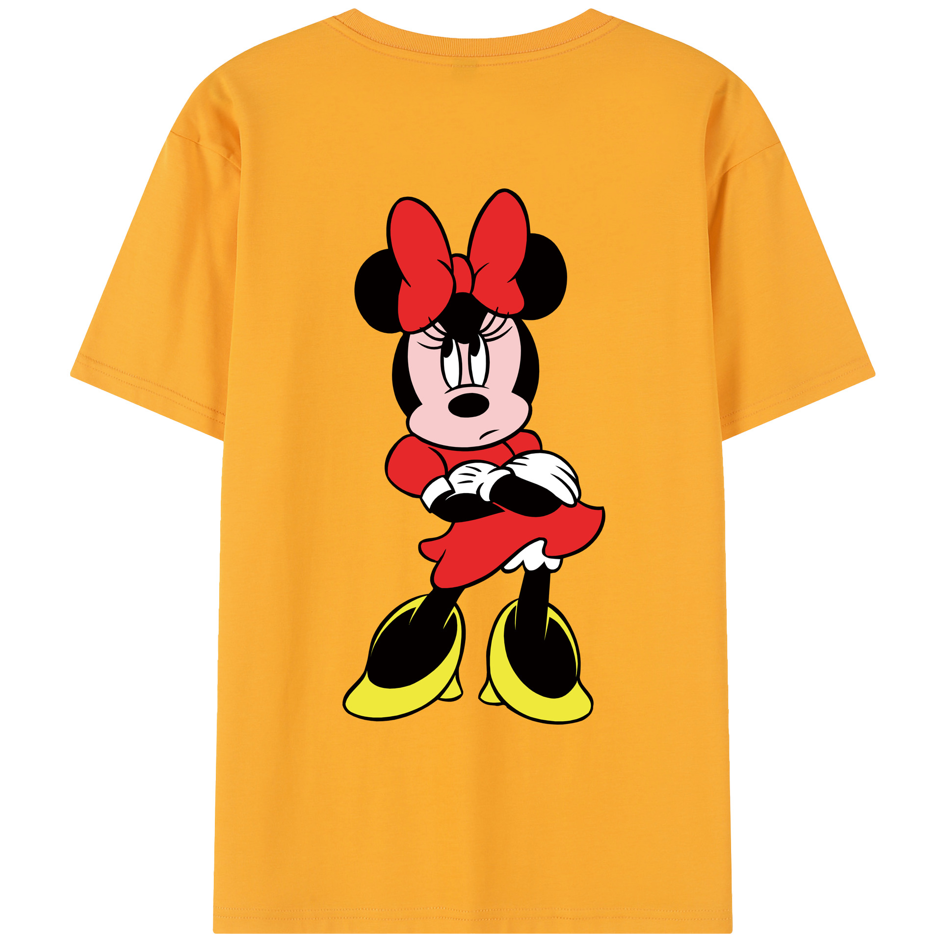 （画像用） ミッキーマウス Mickey Mouse レディース半袖Tシャツ(バックプリント)