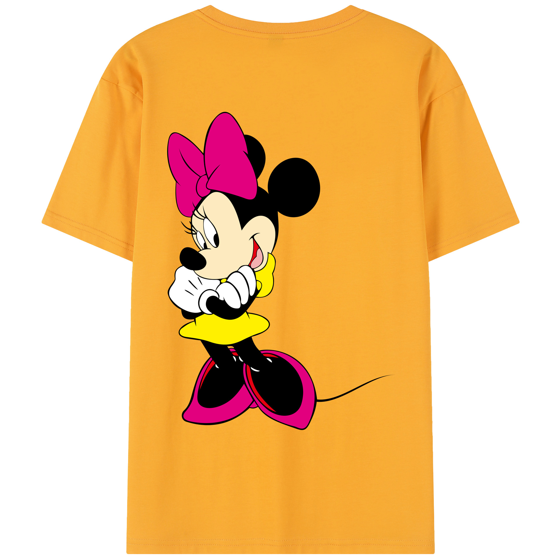 （画像用） ミッキーマウス Mickey Mouse レディース半袖Tシャツ(バックプリント)