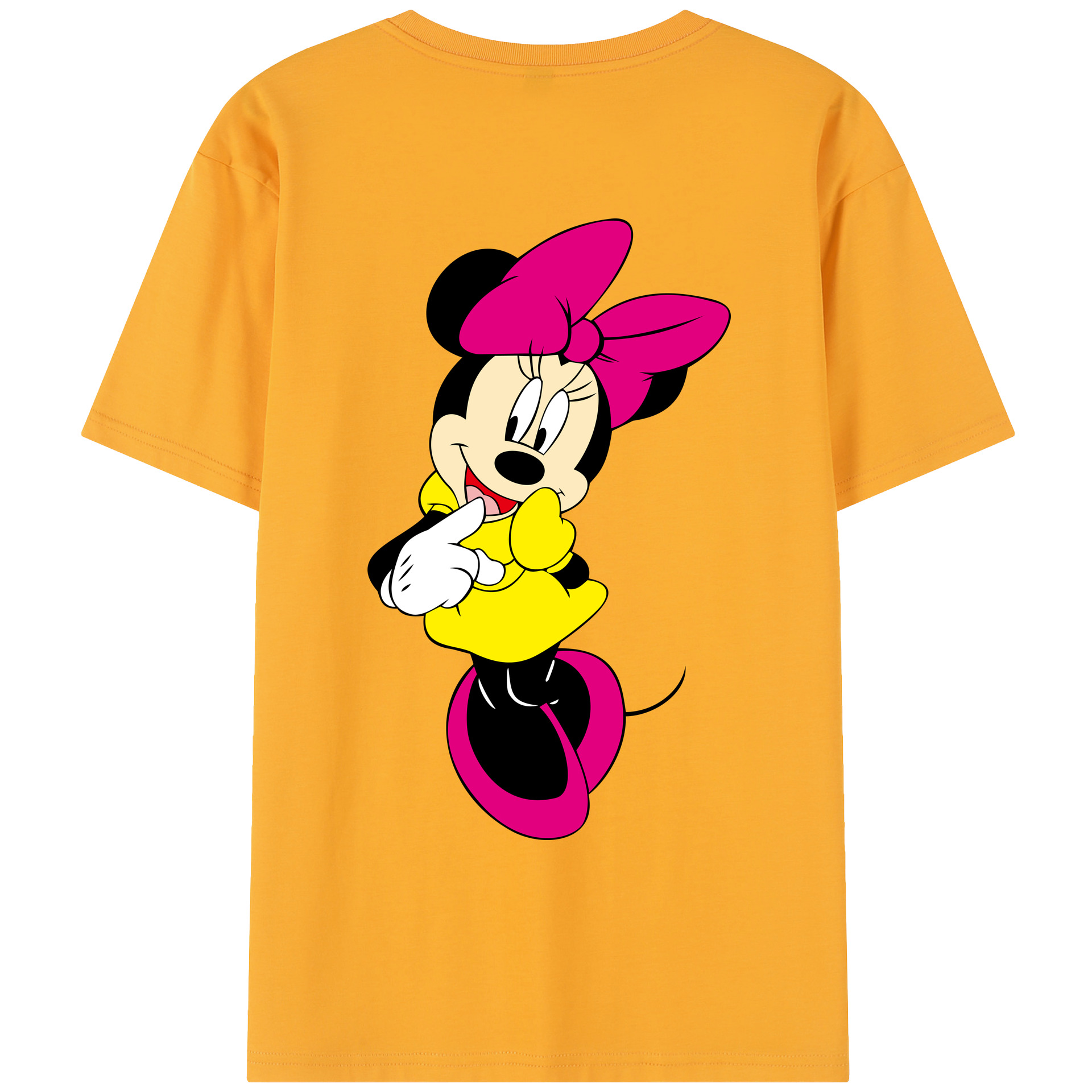 （画像用） ミッキーマウス Mickey Mouse レディース半袖Tシャツ(バックプリント)