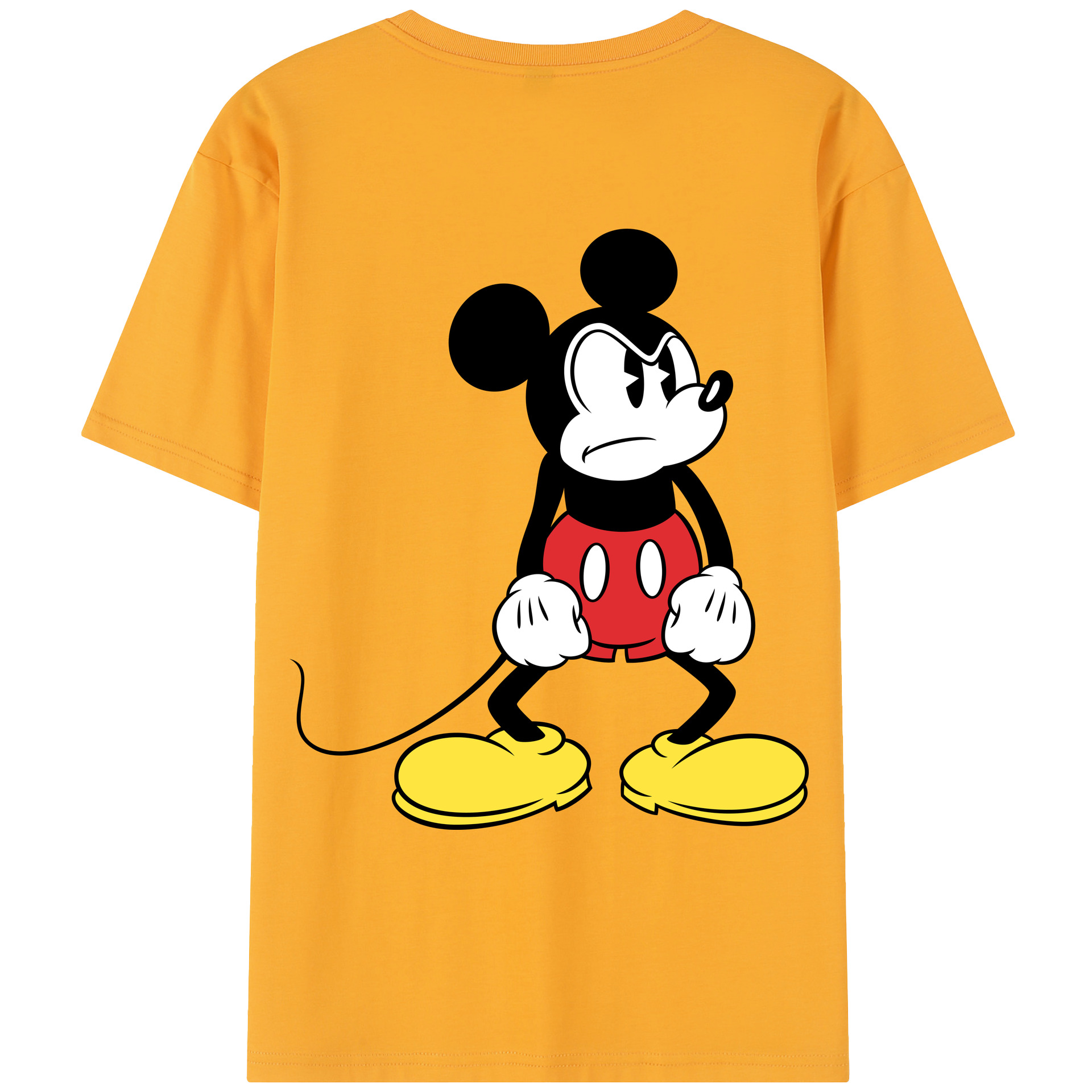 （画像用） ミッキーマウス Mickey Mouse レディース半袖Tシャツ(バックプリント)
