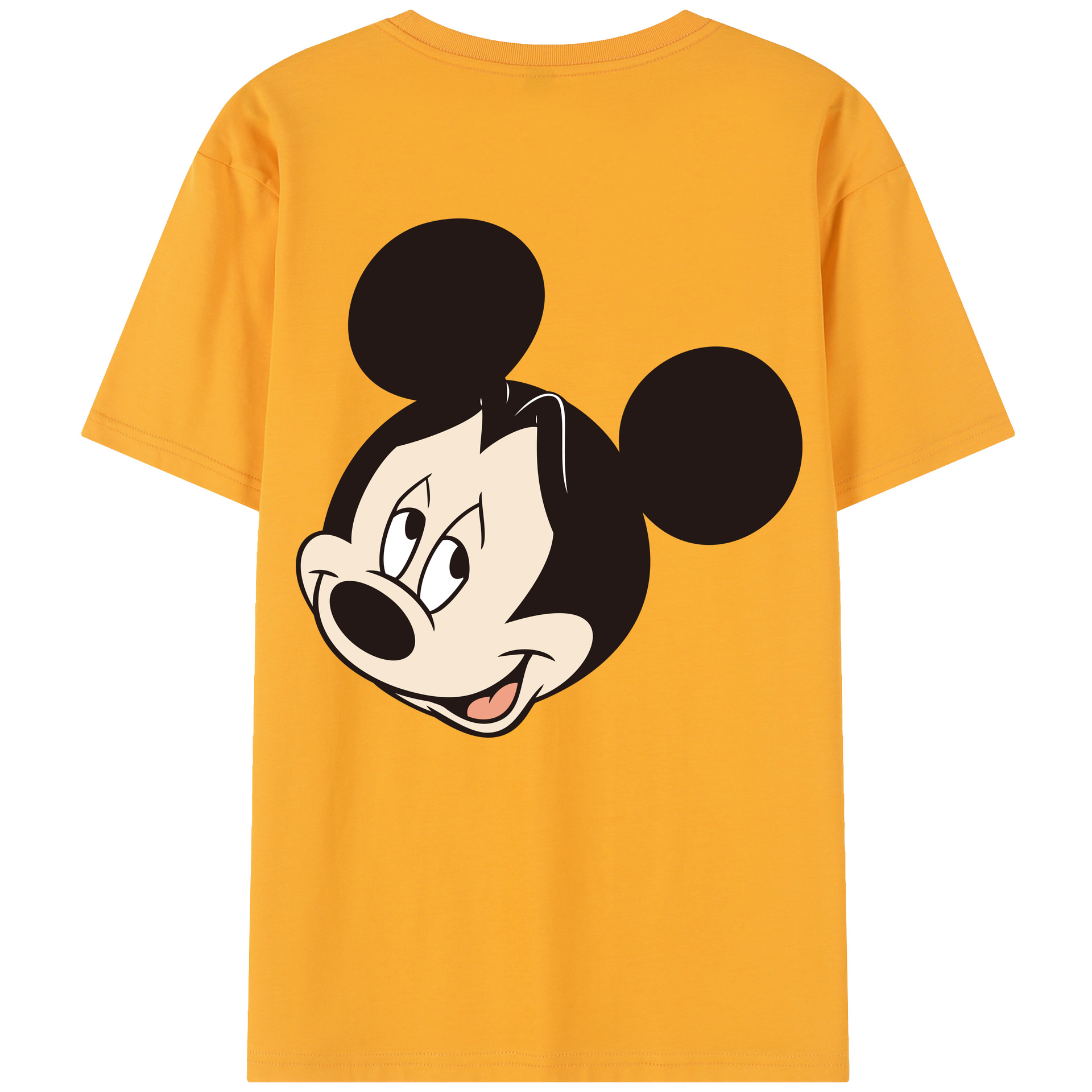 （画像用） ミッキーマウス Mickey Mouse レディース半袖Tシャツ(バックプリント)