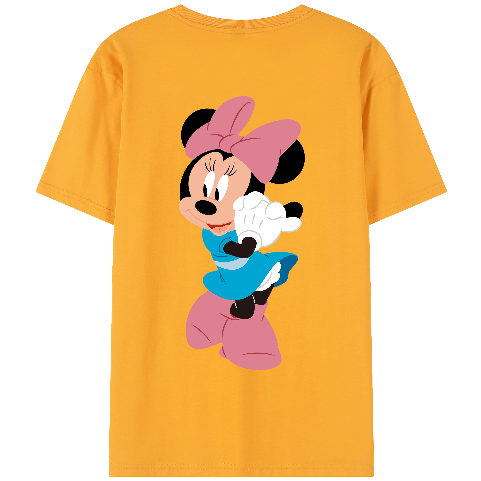 （画像用） ミッキーマウス Mickey Mouse レディース半袖Tシャツ(バックプリント)
