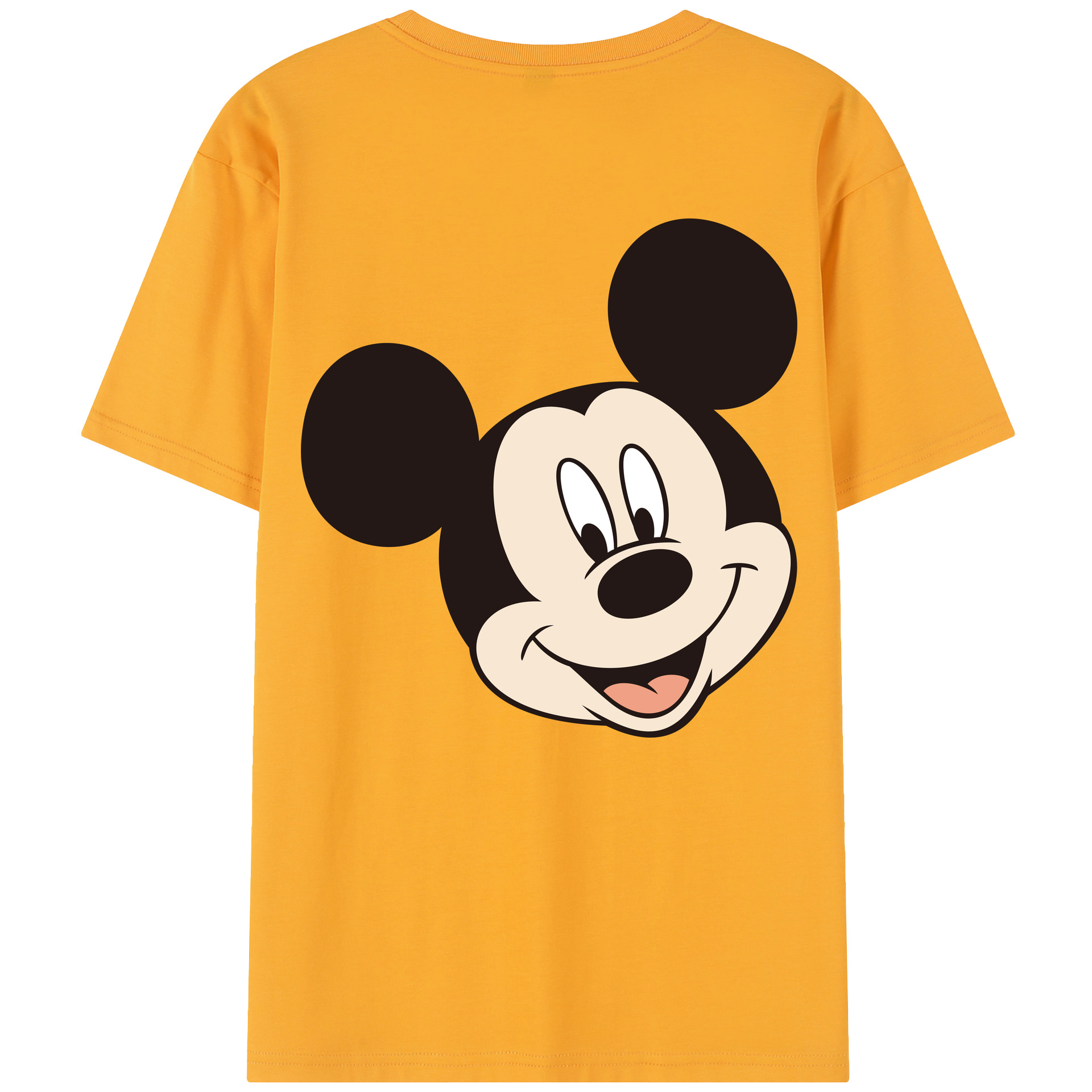（画像用） ミッキーマウス Mickey Mouse レディース半袖Tシャツ(バックプリント)
