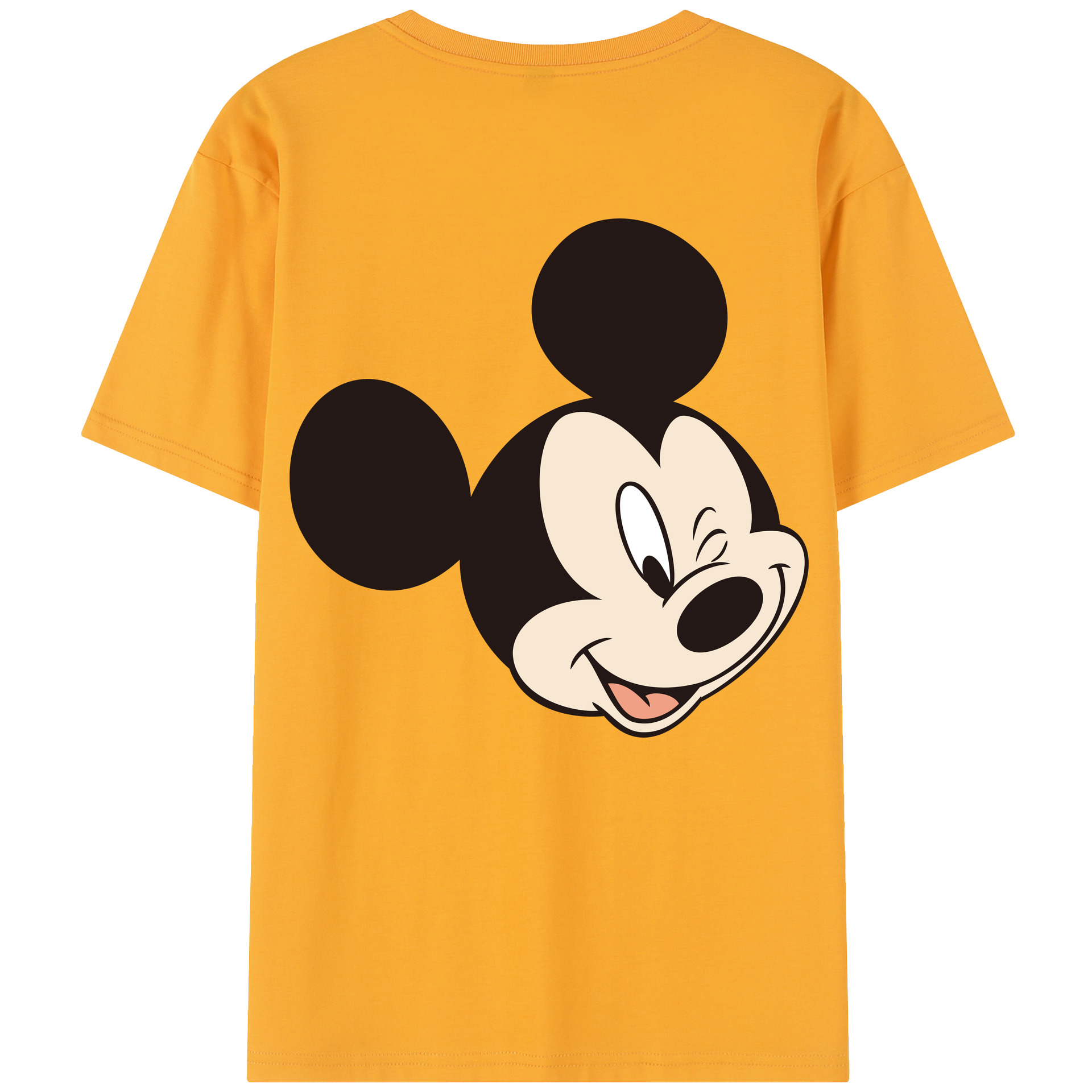 （画像用） ミッキーマウス Mickey Mouse レディース半袖Tシャツ(バックプリント)