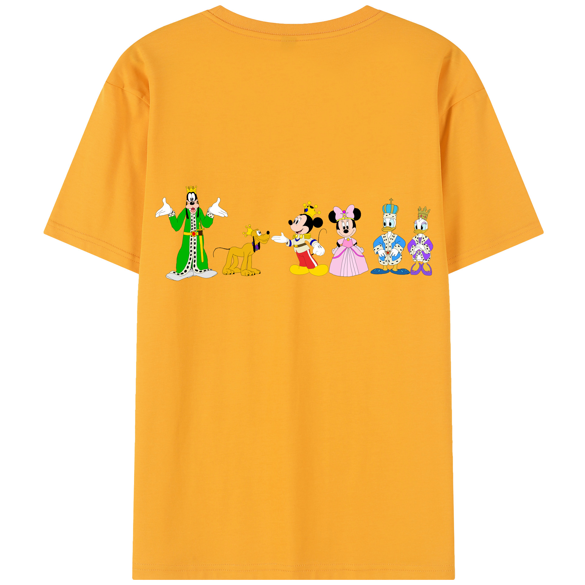 （画像用） ミッキーマウス Mickey Mouse レディース半袖Tシャツ(バックプリント)