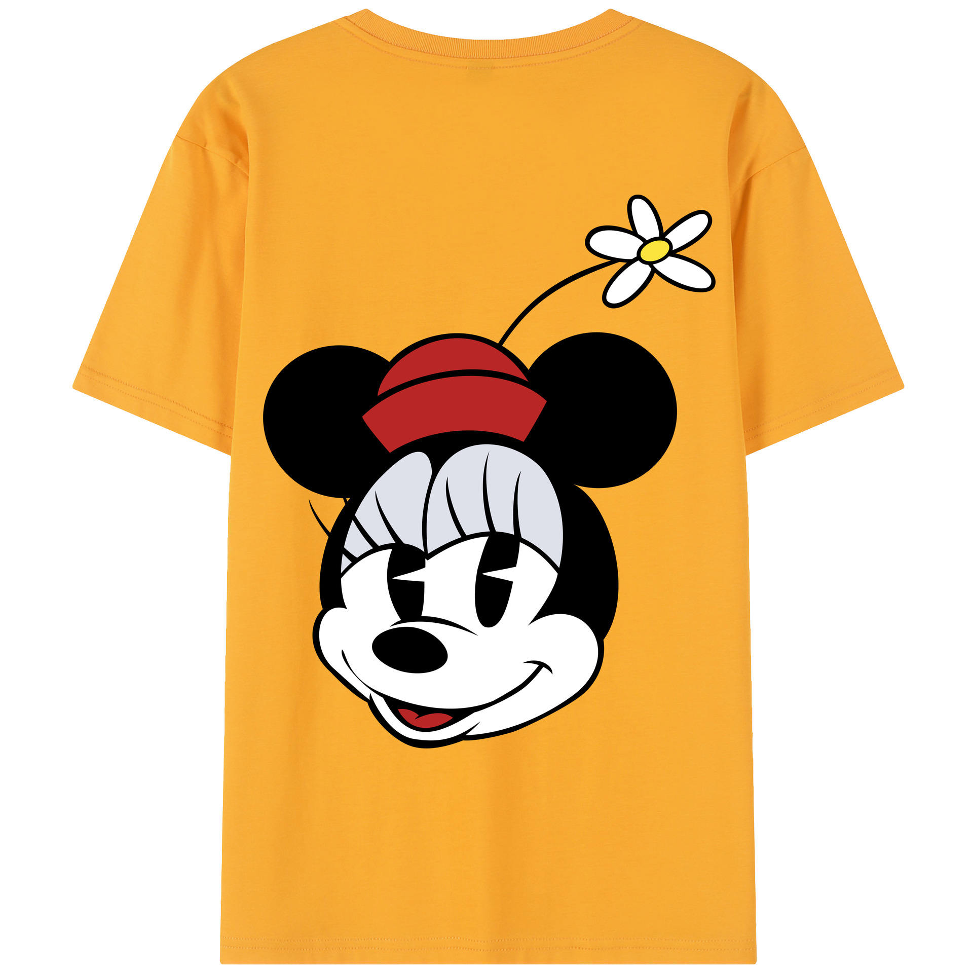 （画像用） ミッキーマウス Mickey Mouse レディース半袖Tシャツ(バックプリント)