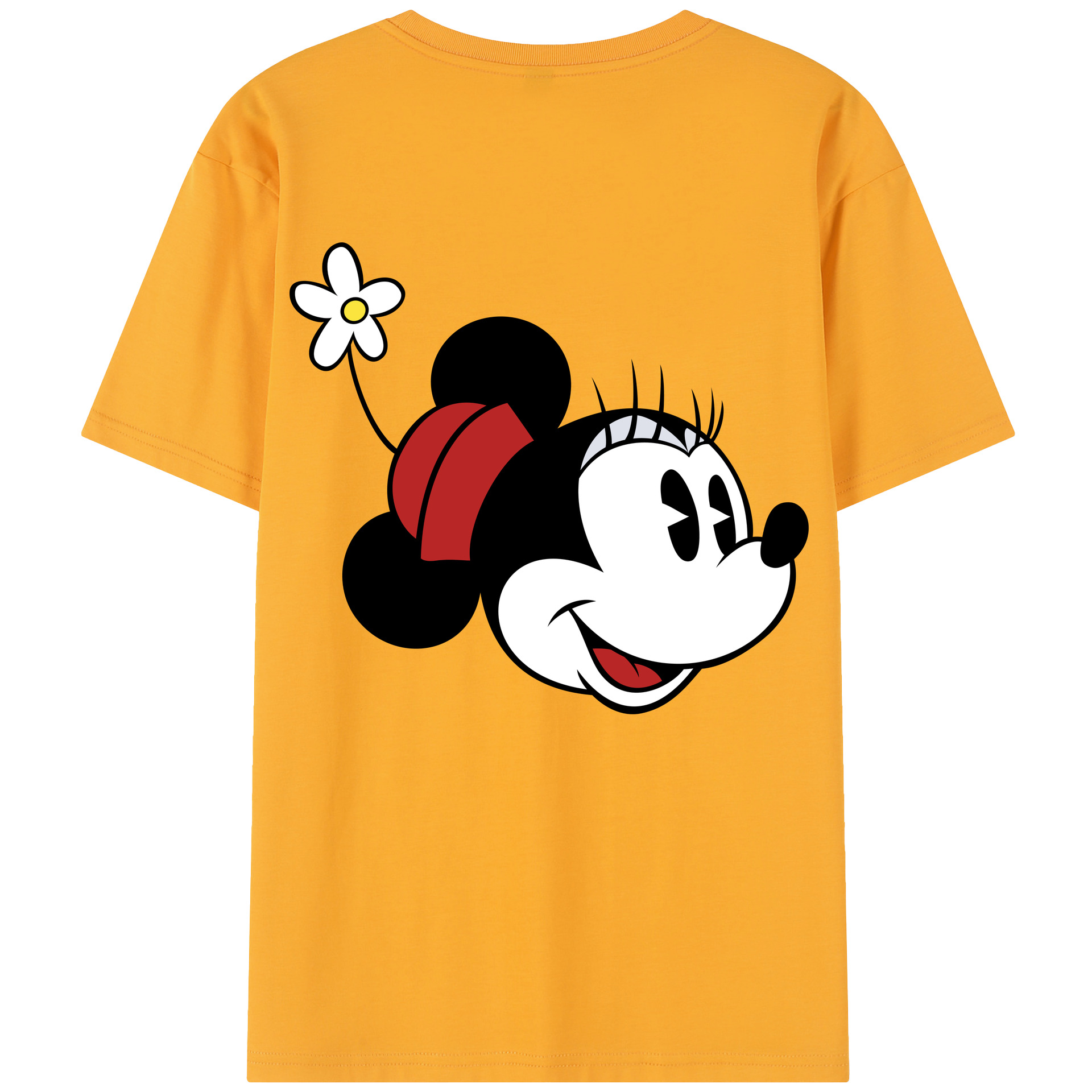 （画像用） ミッキーマウス Mickey Mouse レディース半袖Tシャツ(バックプリント)