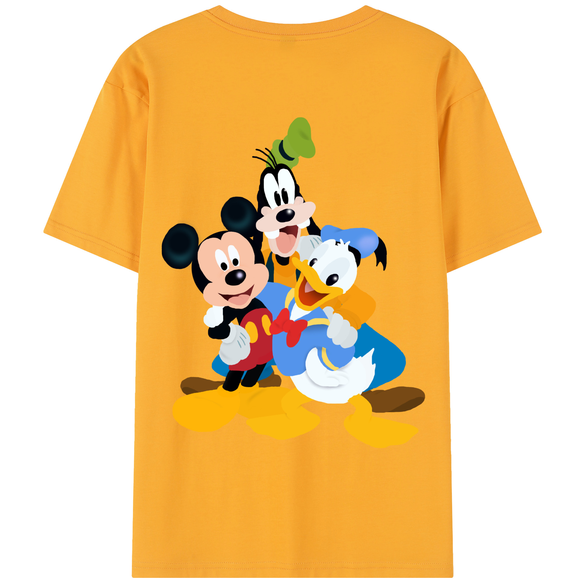 （画像用） ミッキーマウス Mickey Mouse レディース半袖Tシャツ(バックプリント)