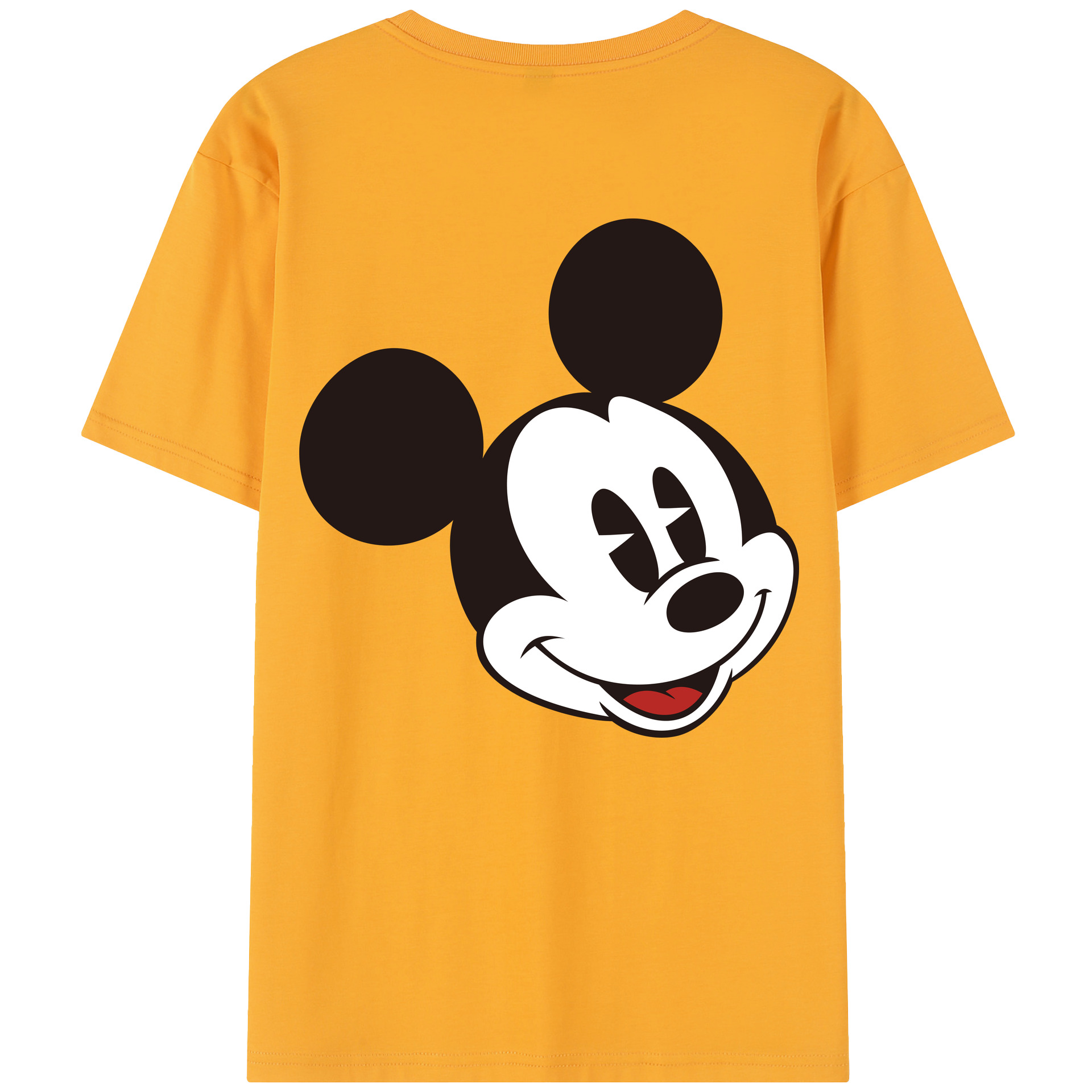 （画像用） ミッキーマウス Mickey Mouse レディース半袖Tシャツ(バックプリント)