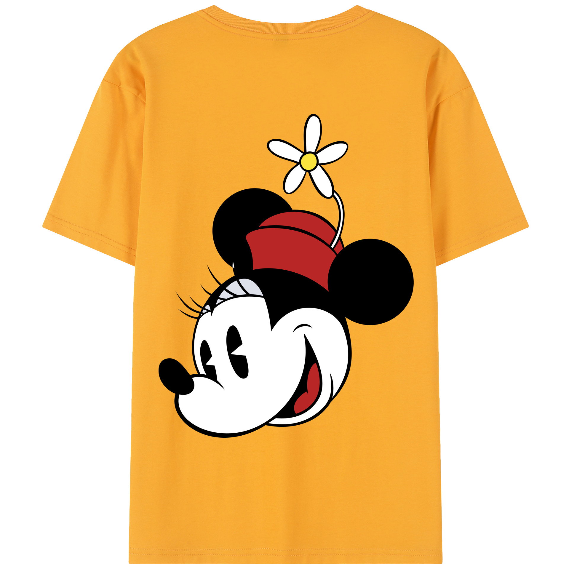（画像用） ミッキーマウス Mickey Mouse レディース半袖Tシャツ(バックプリント)