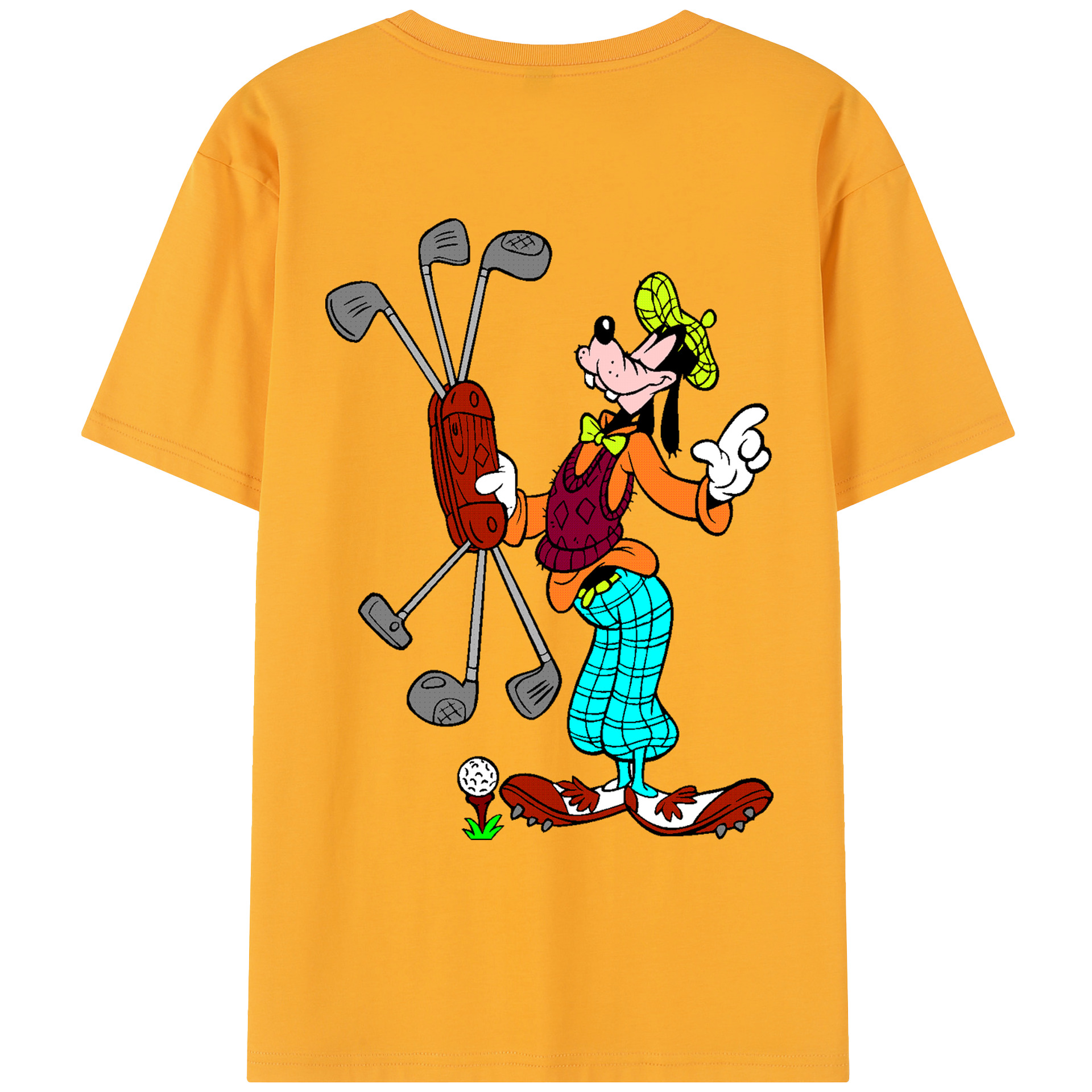 （画像用） ミッキーマウス Mickey Mouse レディース半袖Tシャツ(バックプリント)