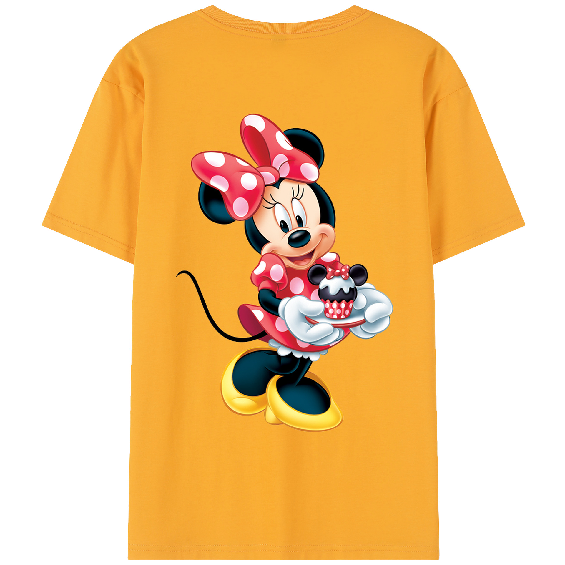（画像用） ミッキーマウス Mickey Mouse レディース半袖Tシャツ(バックプリント)