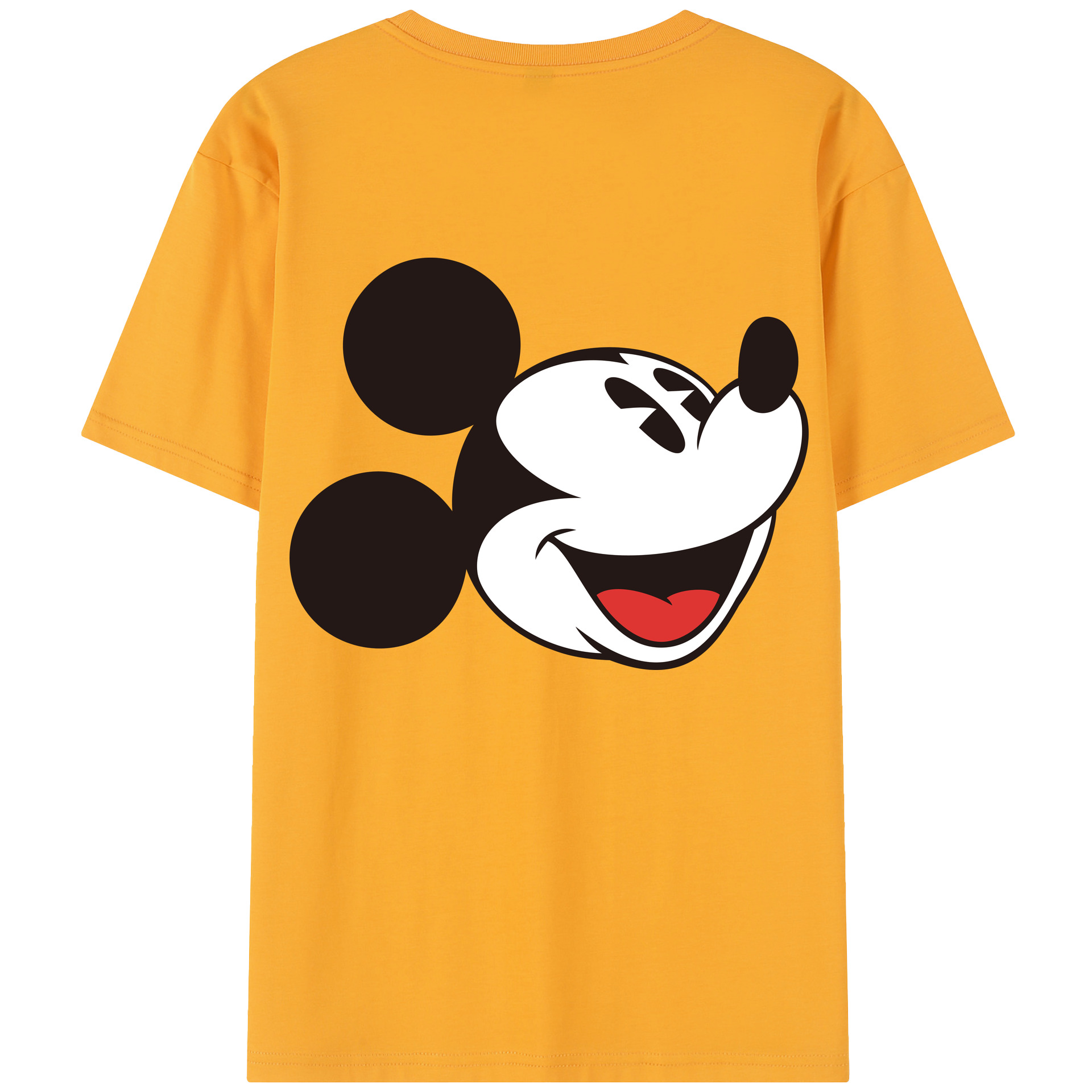 （画像用） ミッキーマウス Mickey Mouse レディース半袖Tシャツ(バックプリント)