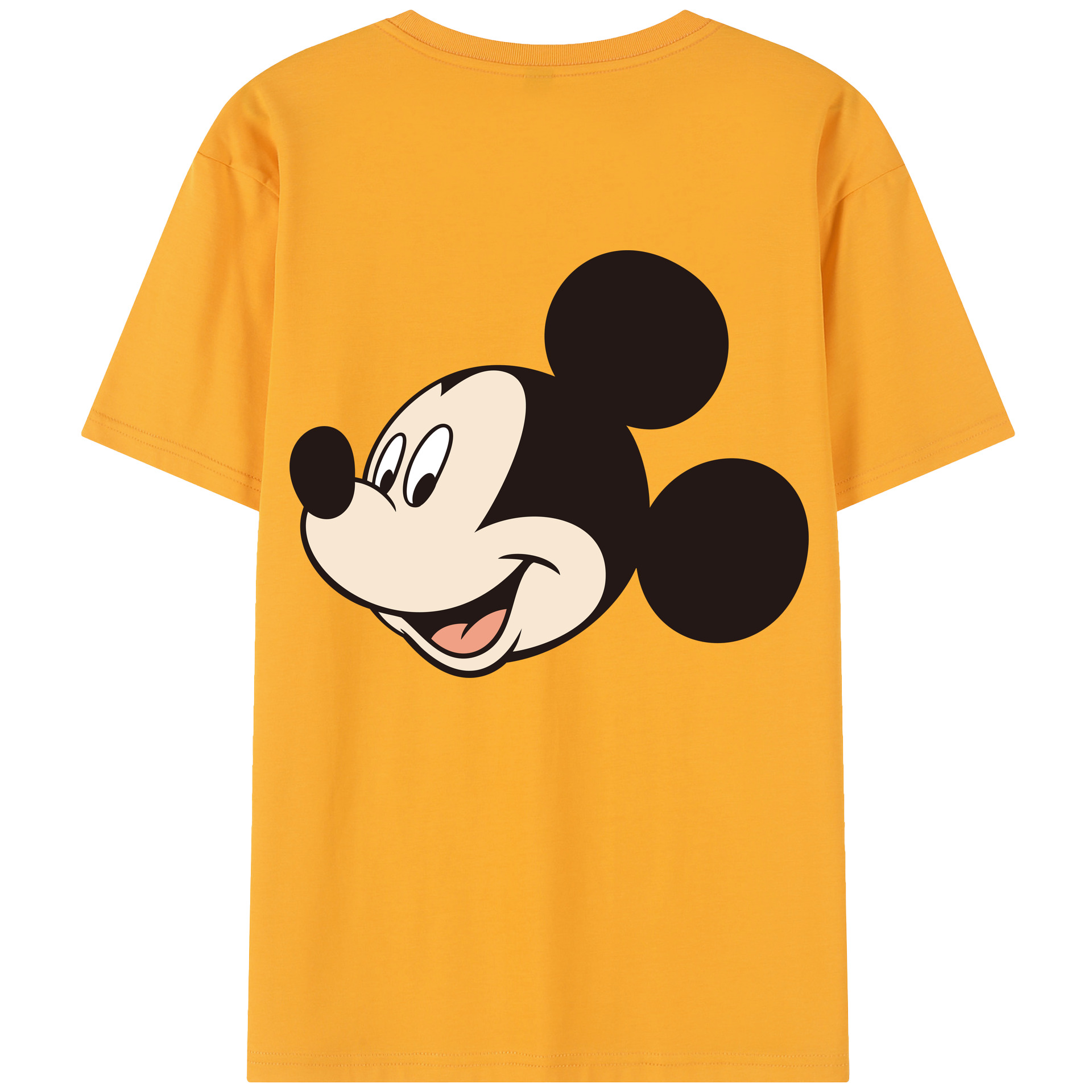（画像用） ミッキーマウス Mickey Mouse レディース半袖Tシャツ(バックプリント)