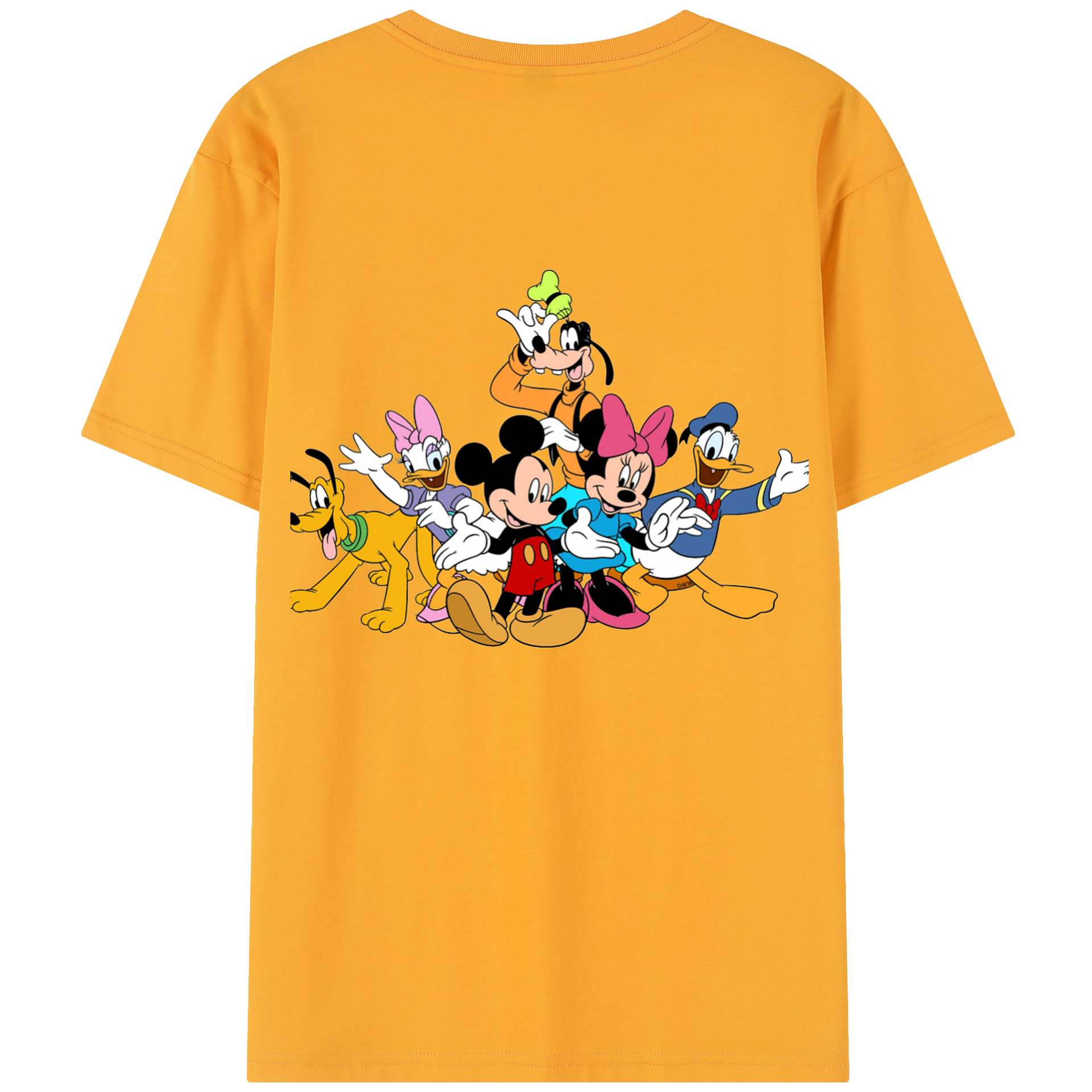 （画像用） ミッキーマウス Mickey Mouse レディース半袖Tシャツ(バックプリント)