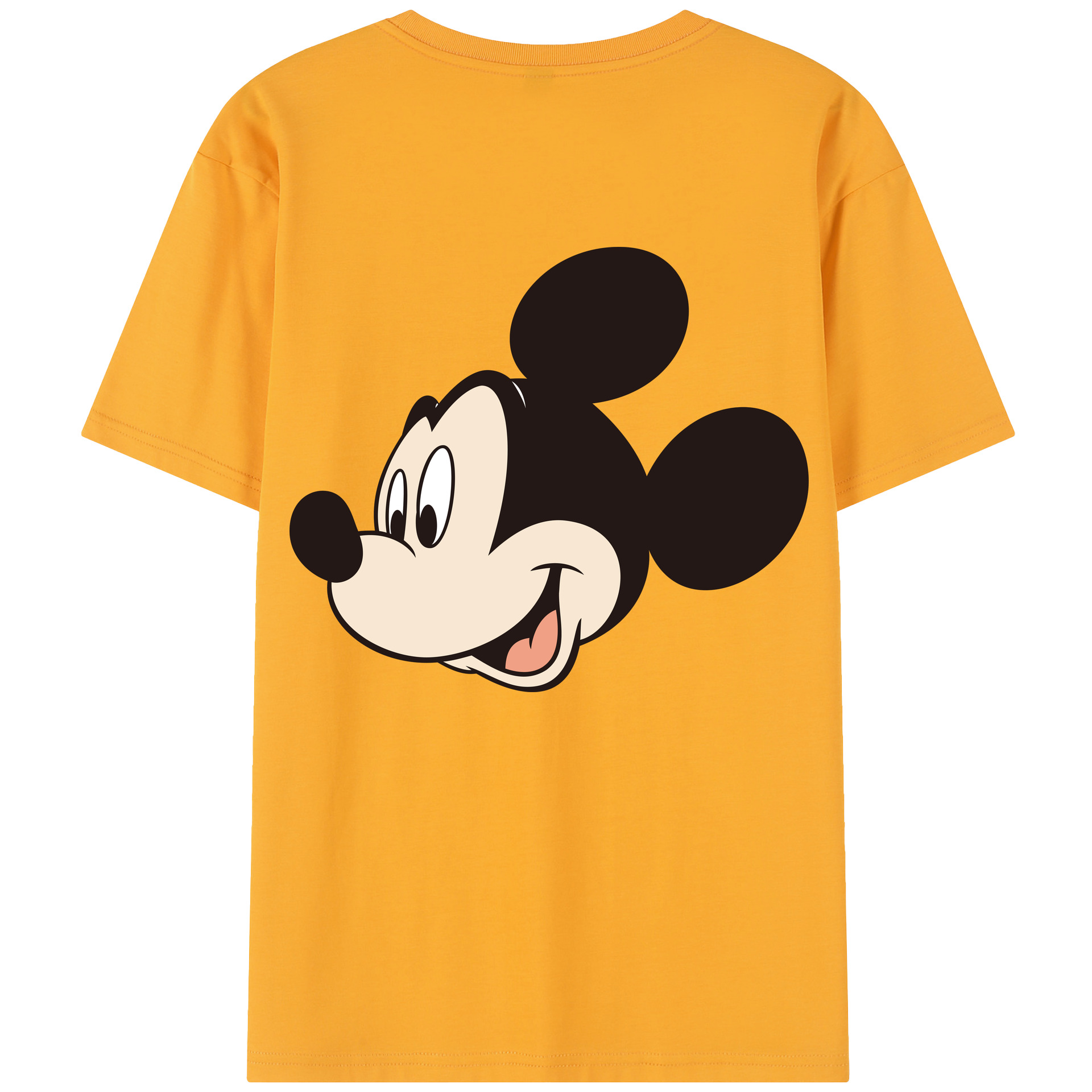 （画像用） ミッキーマウス Mickey Mouse レディース半袖Tシャツ(バックプリント)