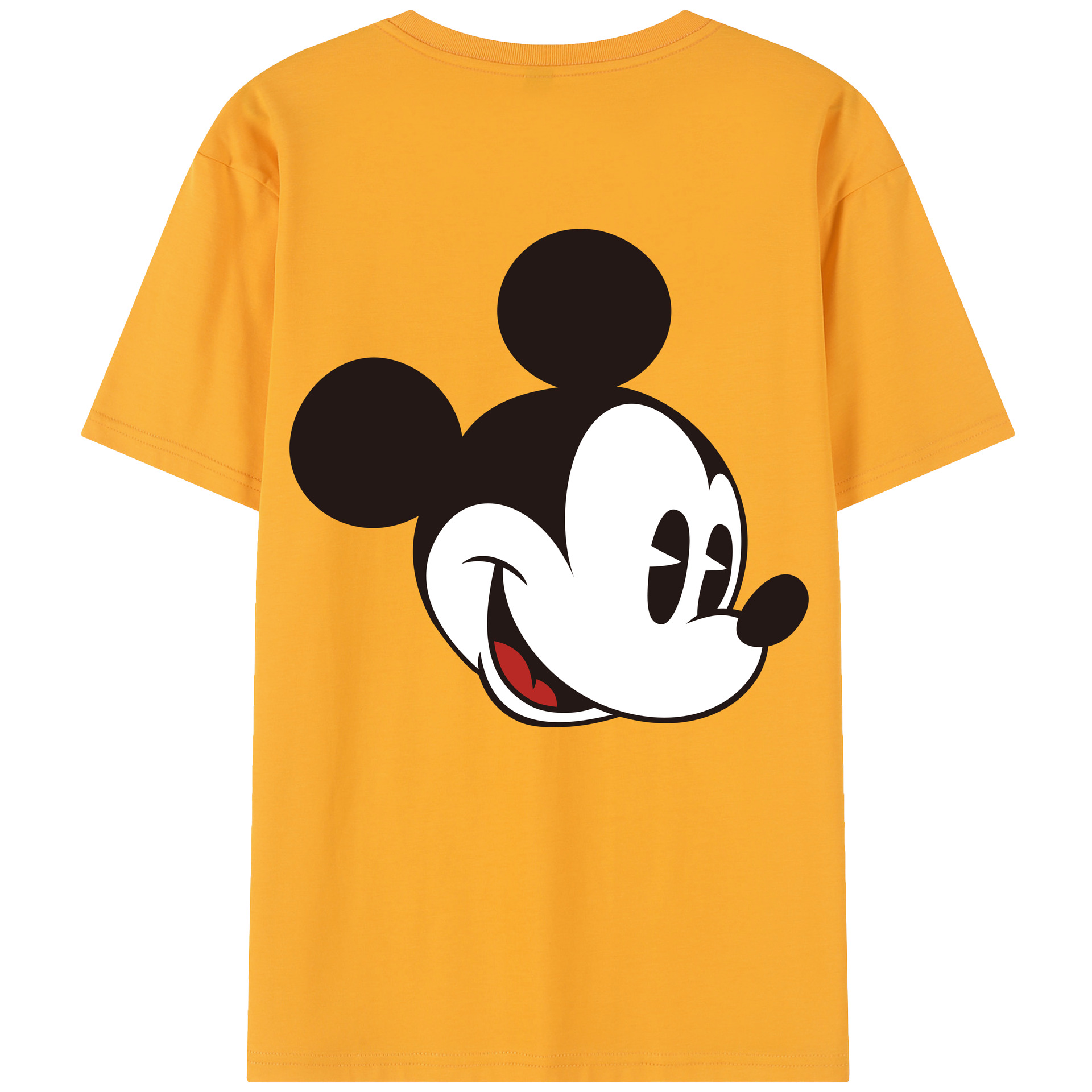 （画像用） ミッキーマウス Mickey Mouse レディース半袖Tシャツ(バックプリント)