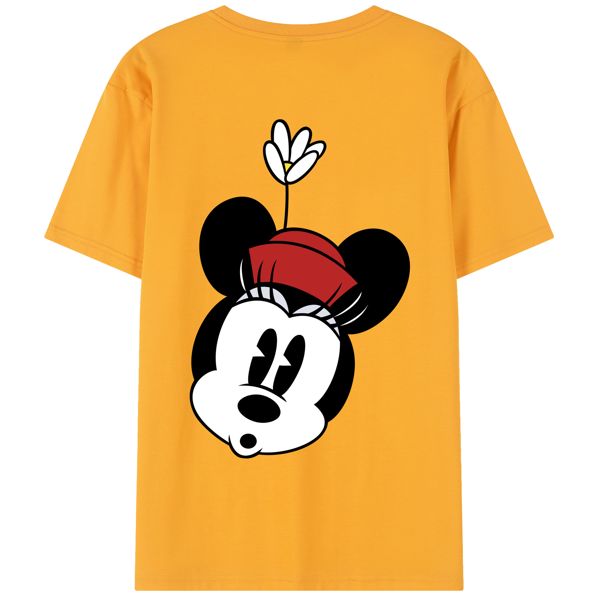 （画像用） ミッキーマウス Mickey Mouse レディース半袖Tシャツ(バックプリント)