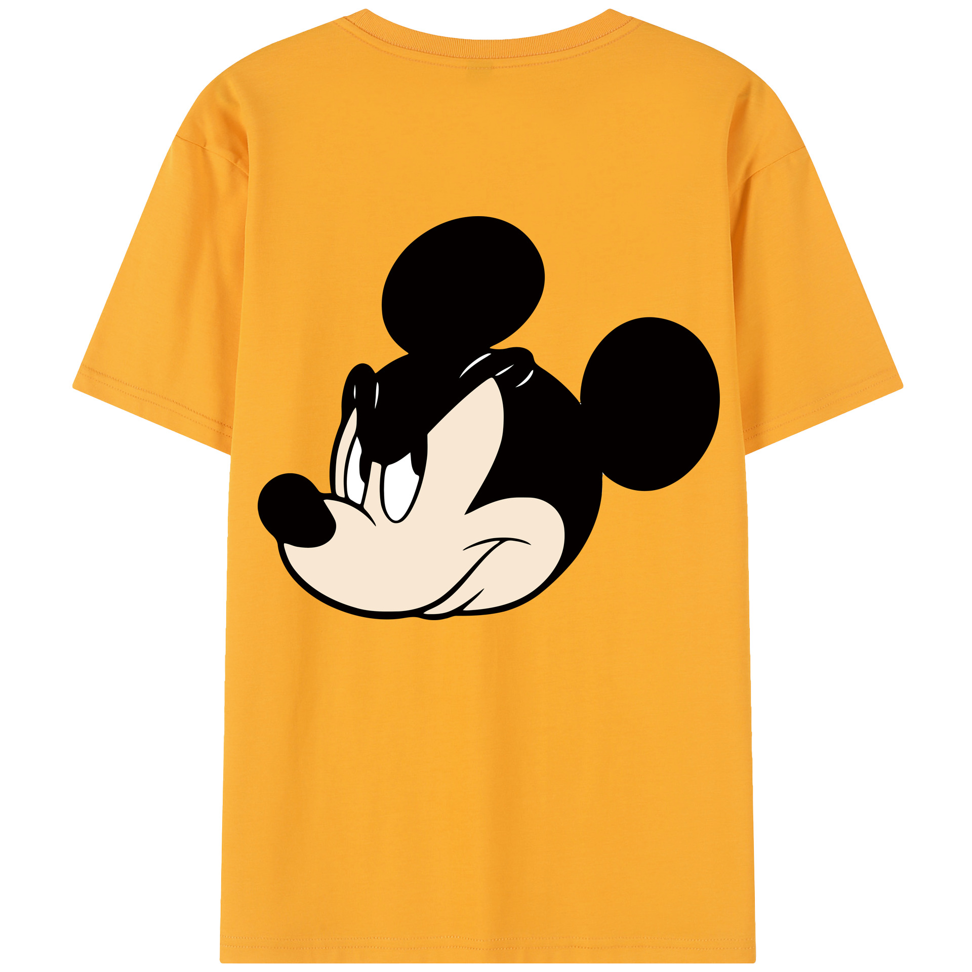 （画像用） ミッキーマウス Mickey Mouse レディース半袖Tシャツ(バックプリント)