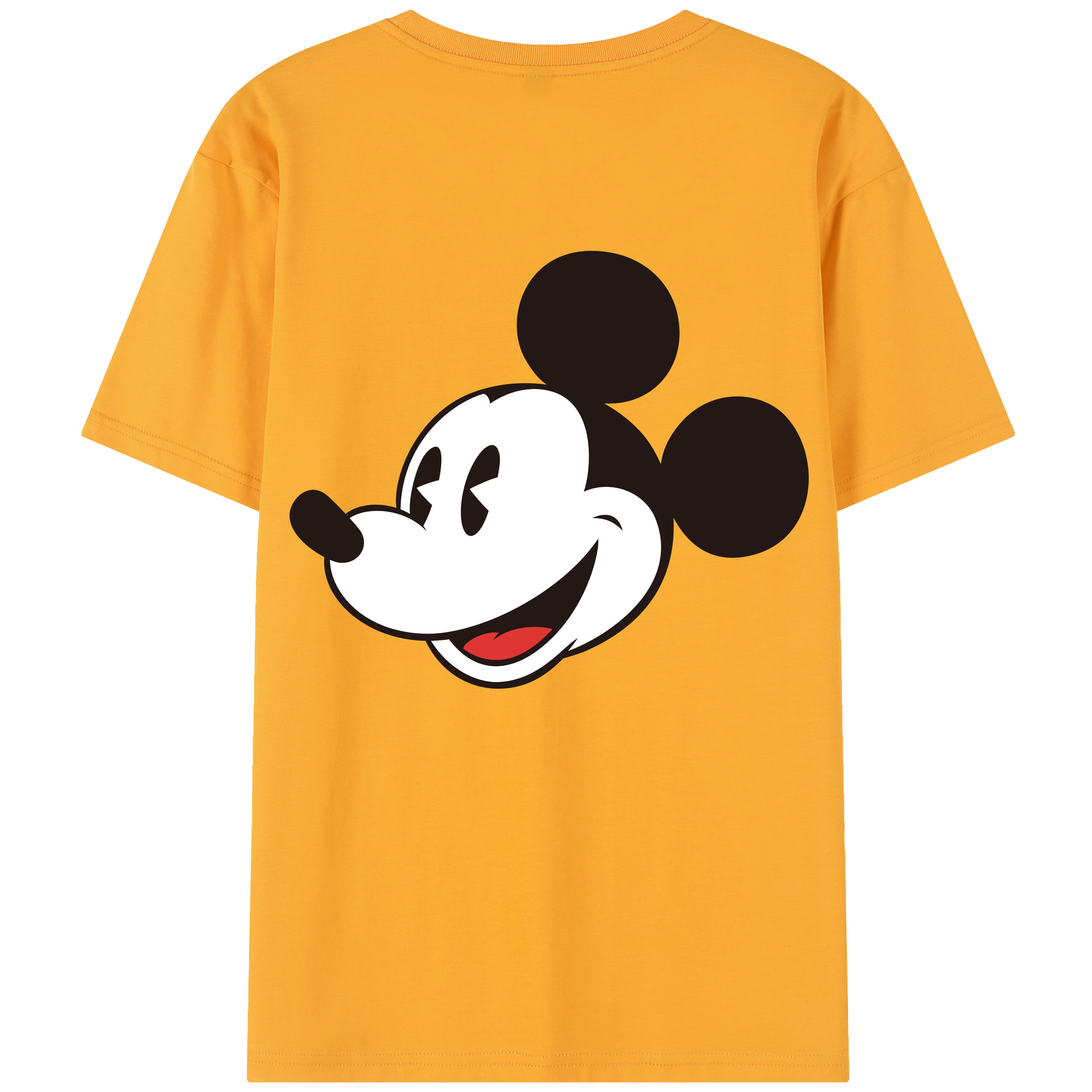 （画像用） ミッキーマウス Mickey Mouse レディース半袖Tシャツ(バックプリント)