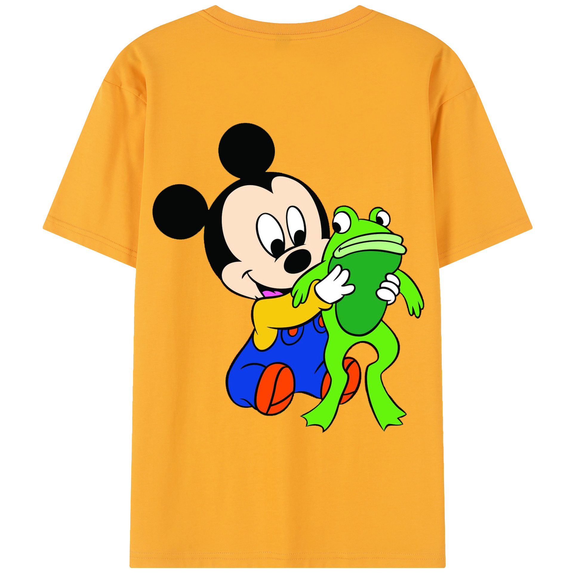 （画像用） ミッキーマウス Mickey Mouse レディース半袖Tシャツ(バックプリント)