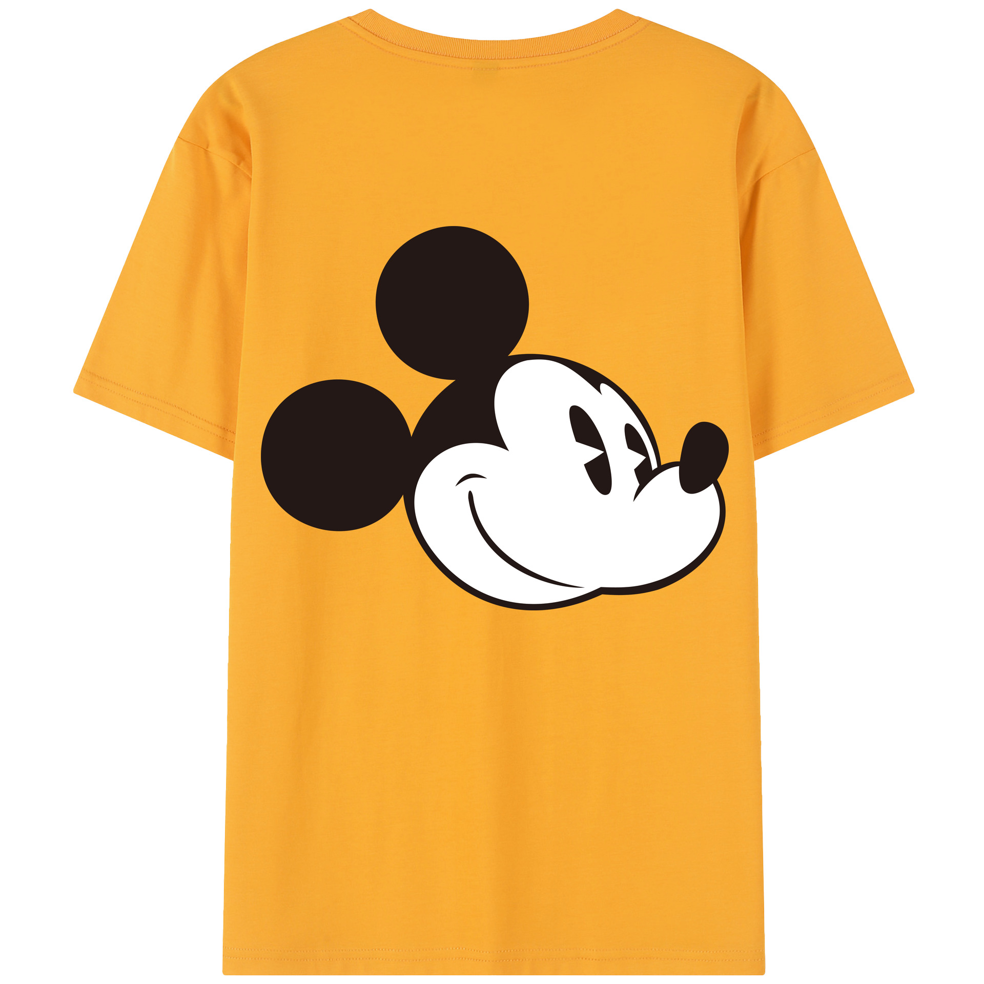 （画像用） ミッキーマウス Mickey Mouse レディース半袖Tシャツ(バックプリント)