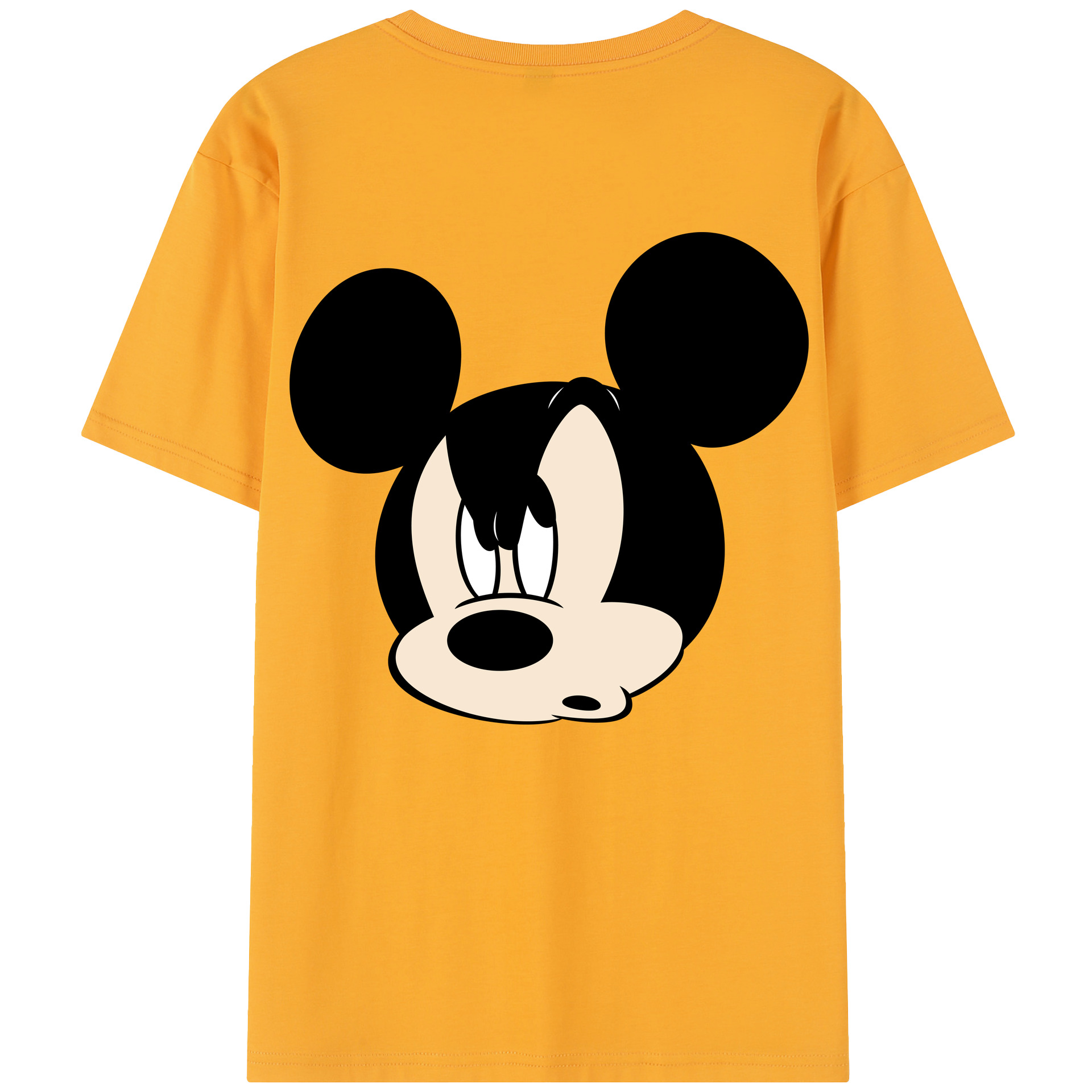 （画像用） ミッキーマウス Mickey Mouse レディース半袖Tシャツ(バックプリント)