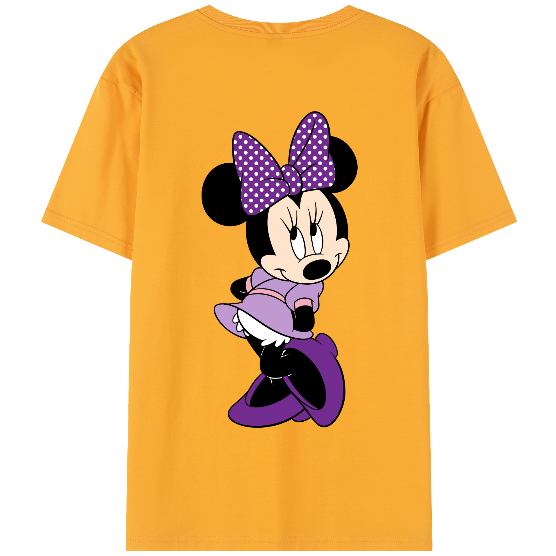 （画像用） ミッキーマウス Mickey Mouse レディース半袖Tシャツ(バックプリント)