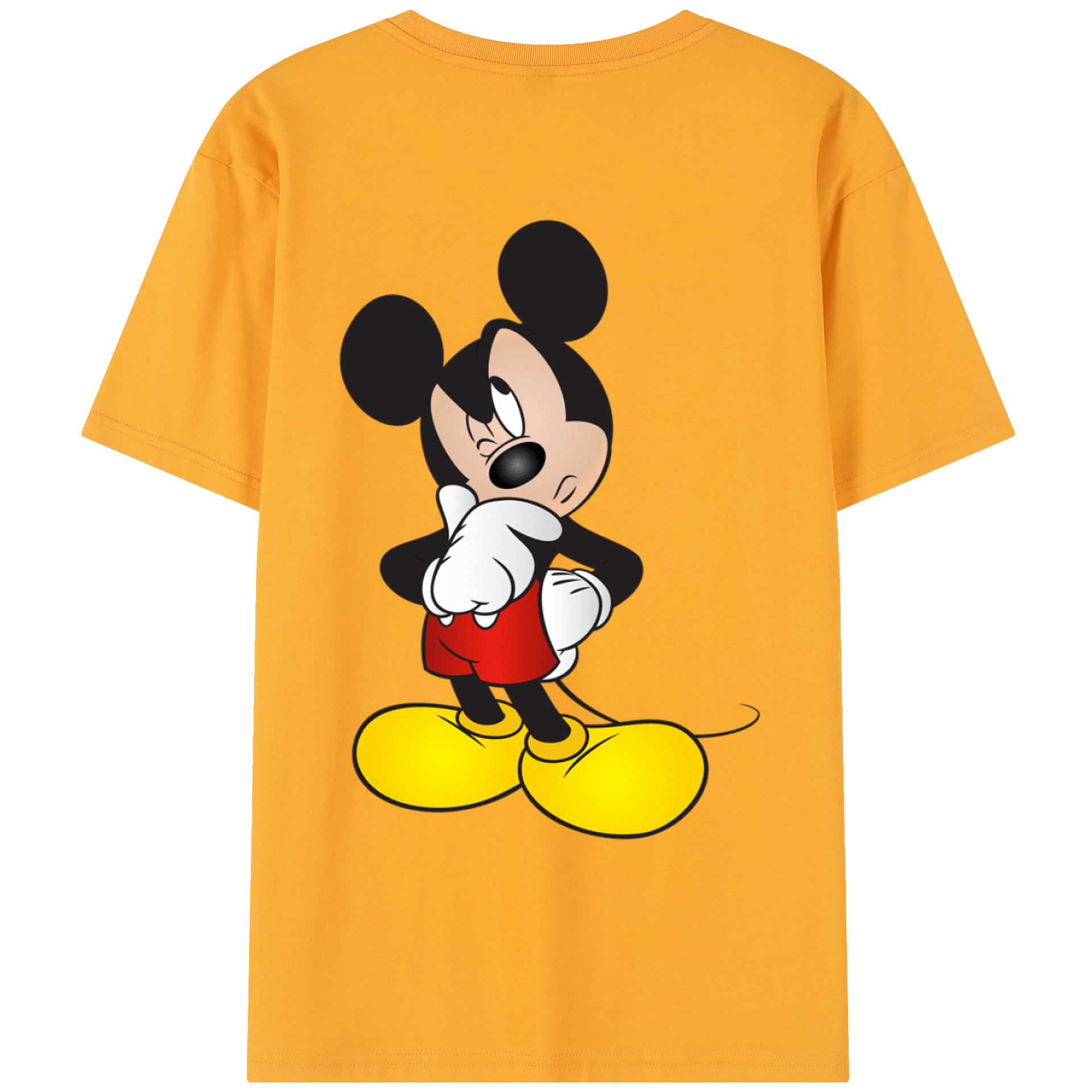 （画像用） ミッキーマウス Mickey Mouse レディース半袖Tシャツ(バックプリント)