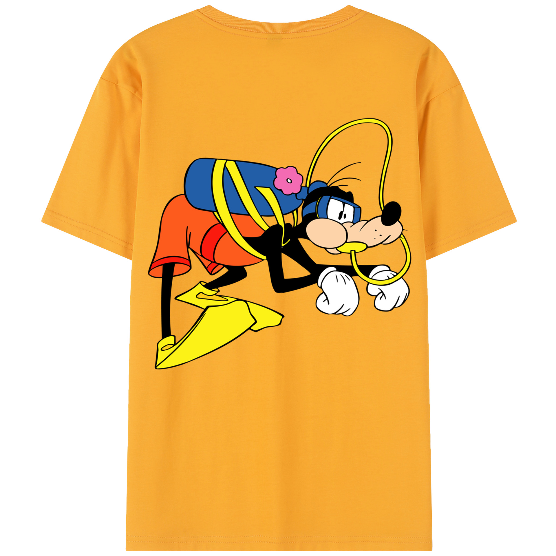 （画像用） ミッキーマウス Mickey Mouse レディース半袖Tシャツ(バックプリント)