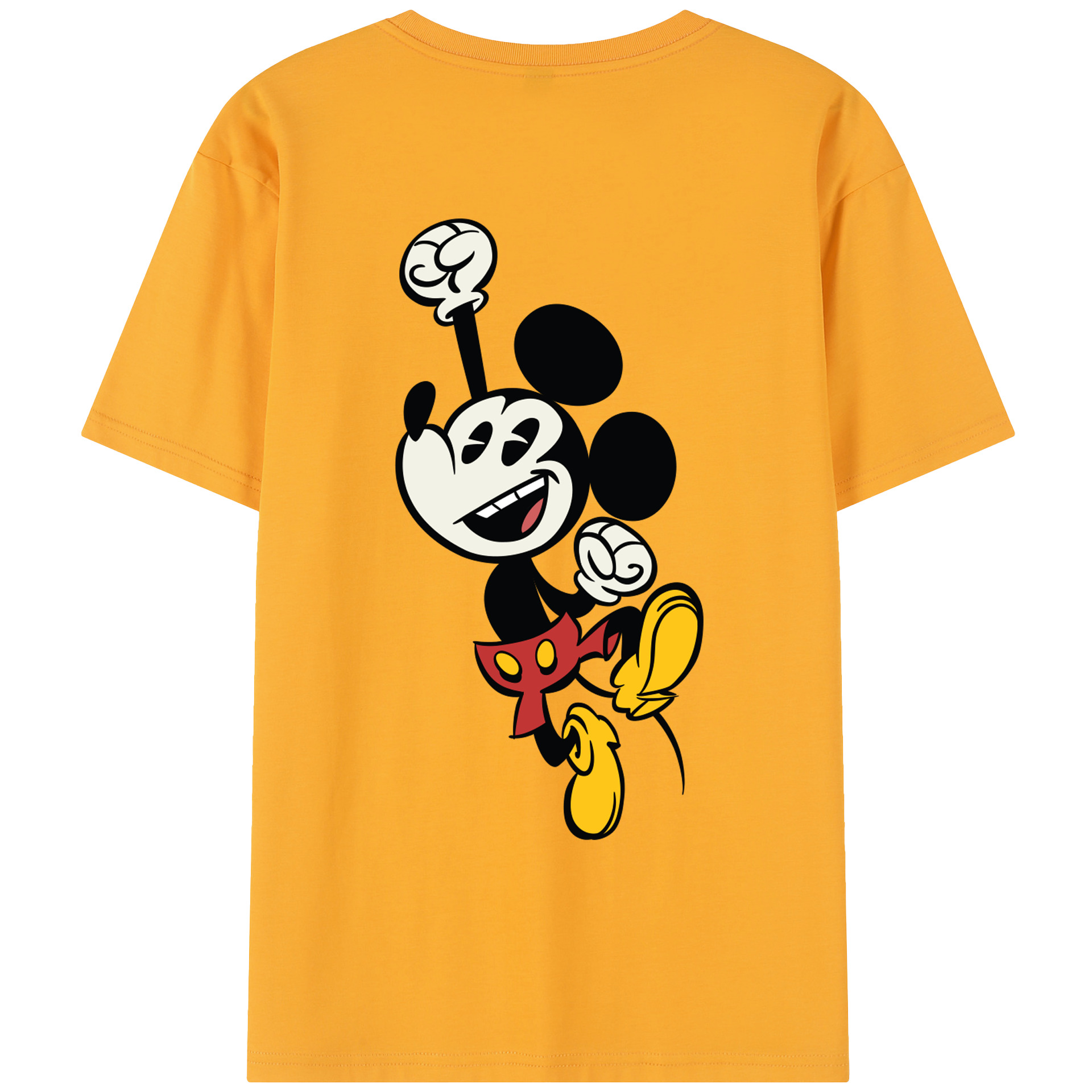 （画像用） ミッキーマウス Mickey Mouse レディース半袖Tシャツ(バックプリント)