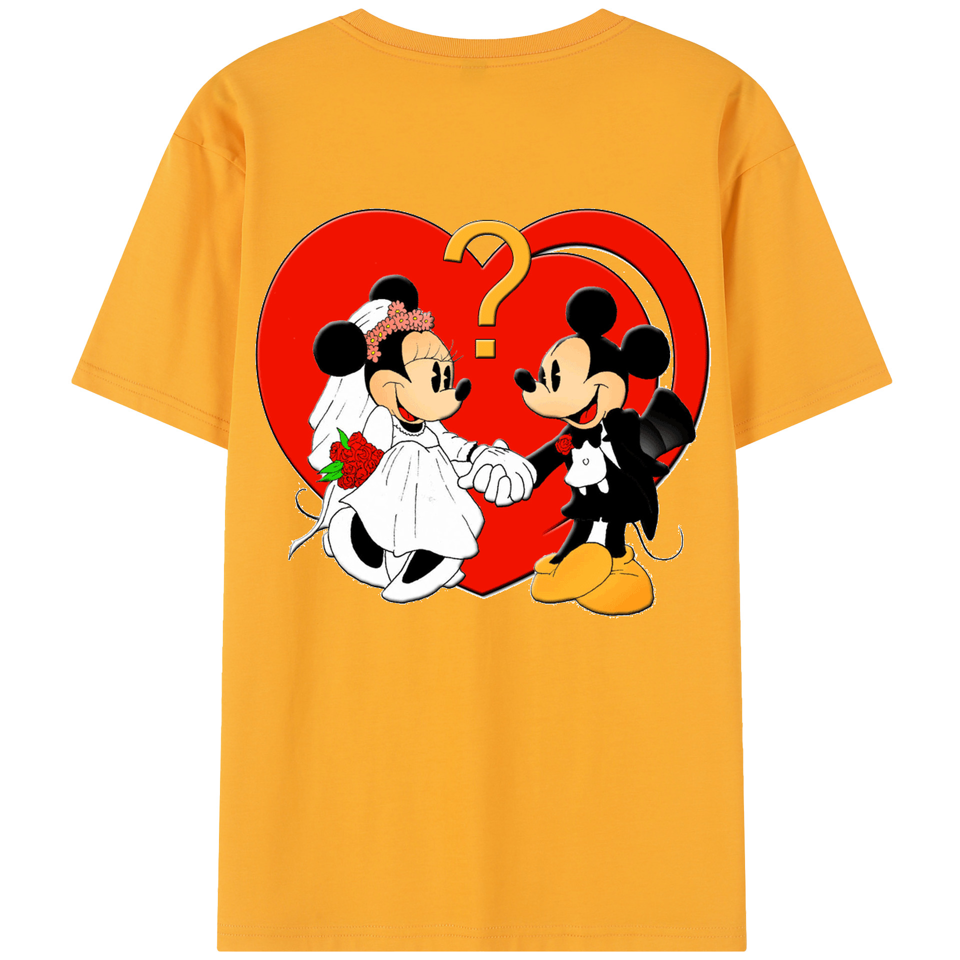 （画像用） ミッキーマウス Mickey Mouse レディース半袖Tシャツ(バックプリント)