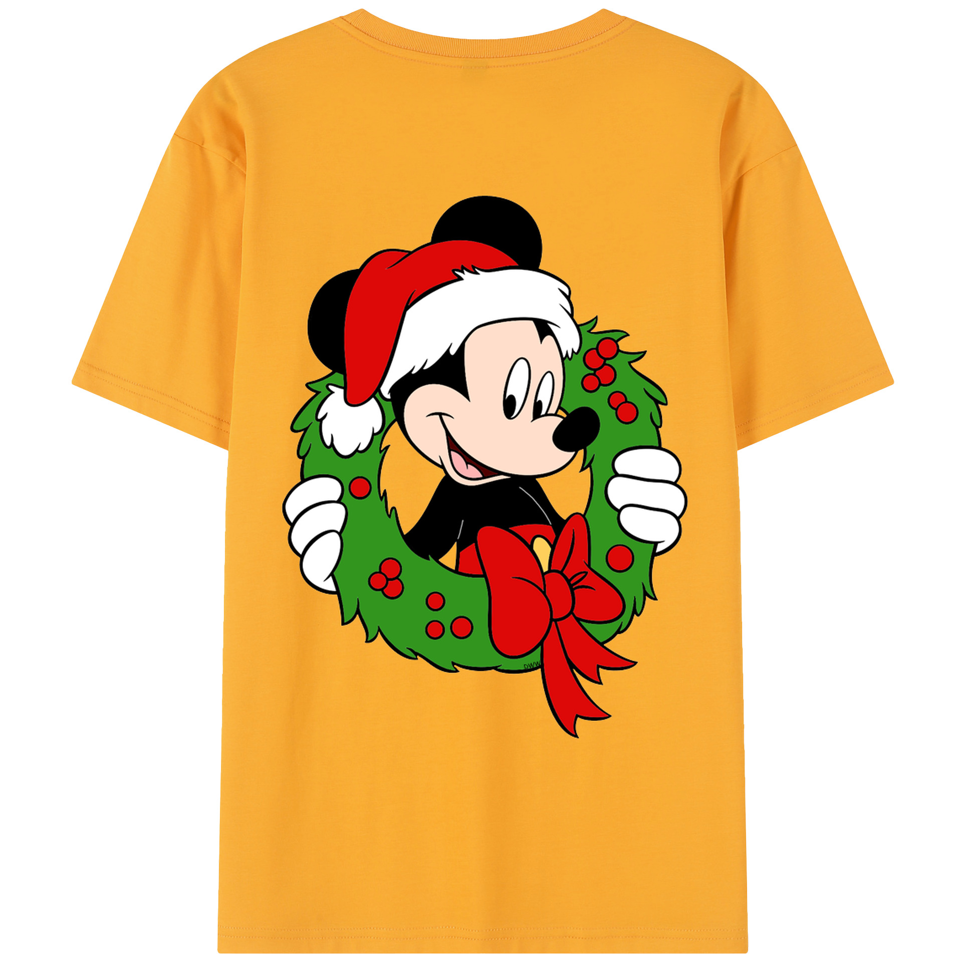 （画像用） ミッキーマウス Mickey Mouse レディース半袖Tシャツ(バックプリント)