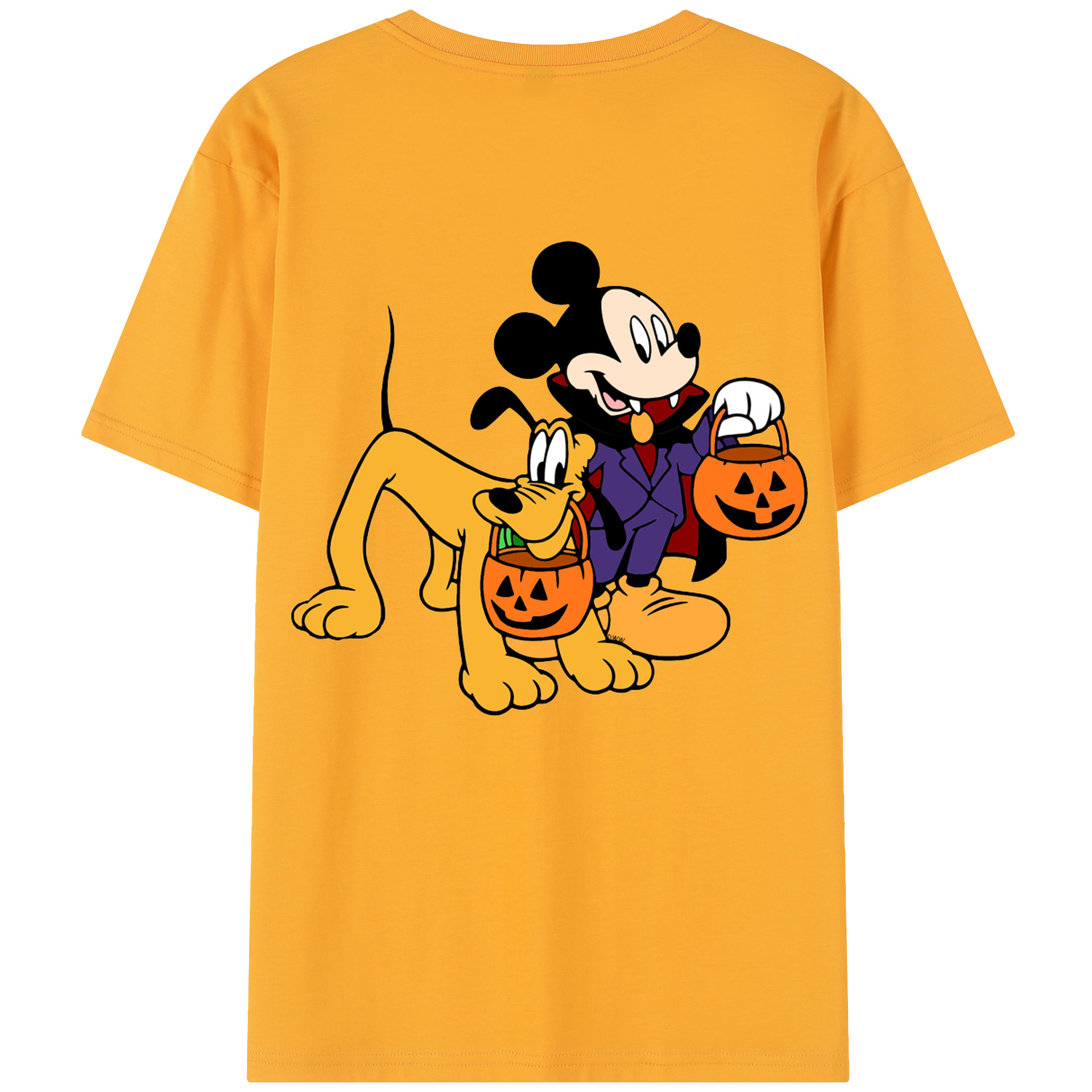 （画像用） ミッキーマウス Mickey Mouse レディース半袖Tシャツ(バックプリント)