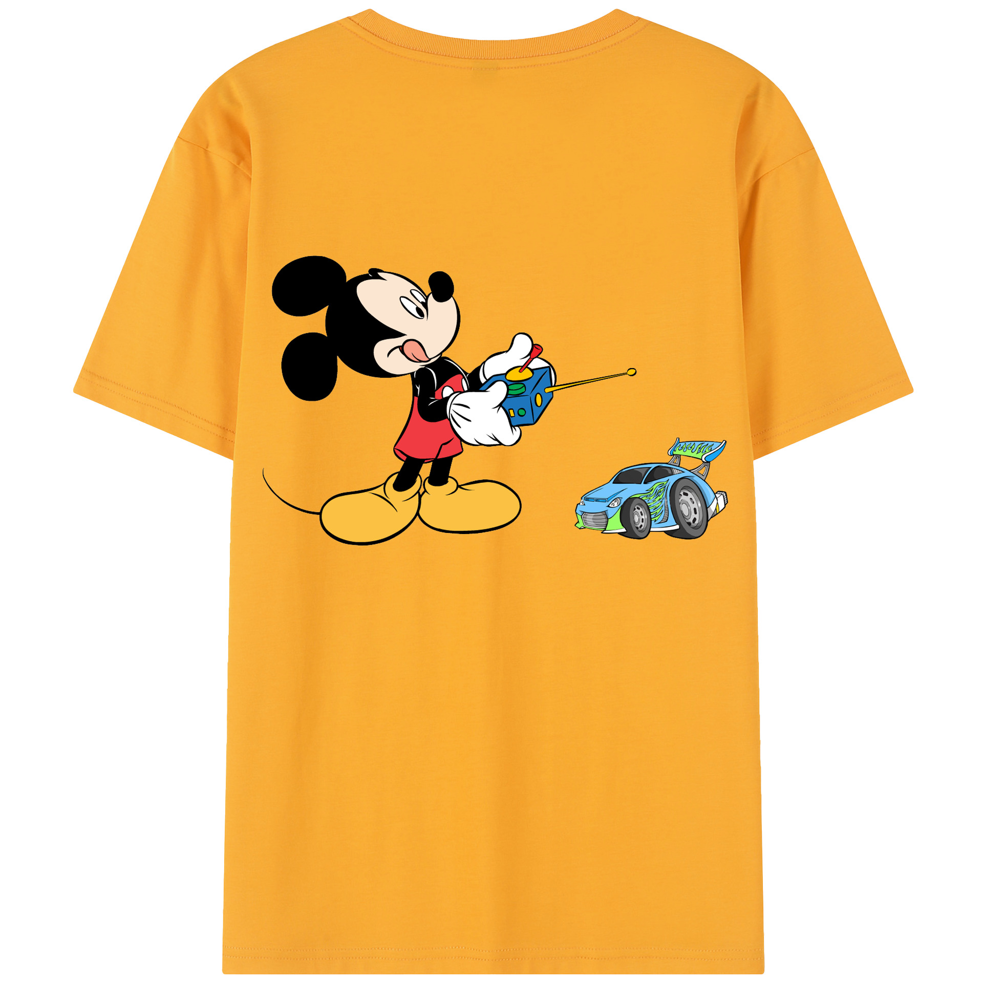（画像用） ミッキーマウス Mickey Mouse レディース半袖Tシャツ(バックプリント)
