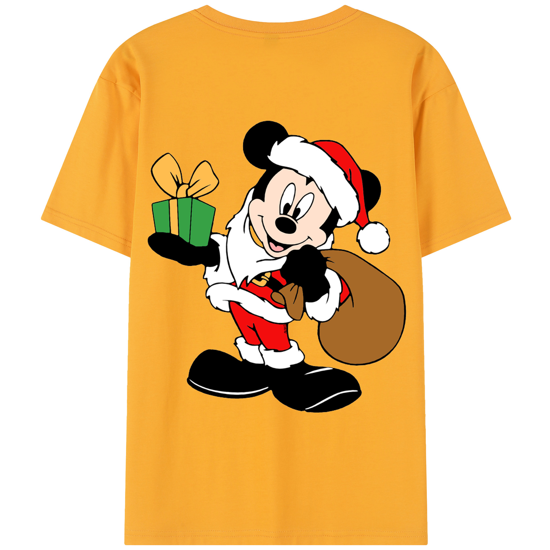 （画像用） ミッキーマウス Mickey Mouse レディース半袖Tシャツ(バックプリント)