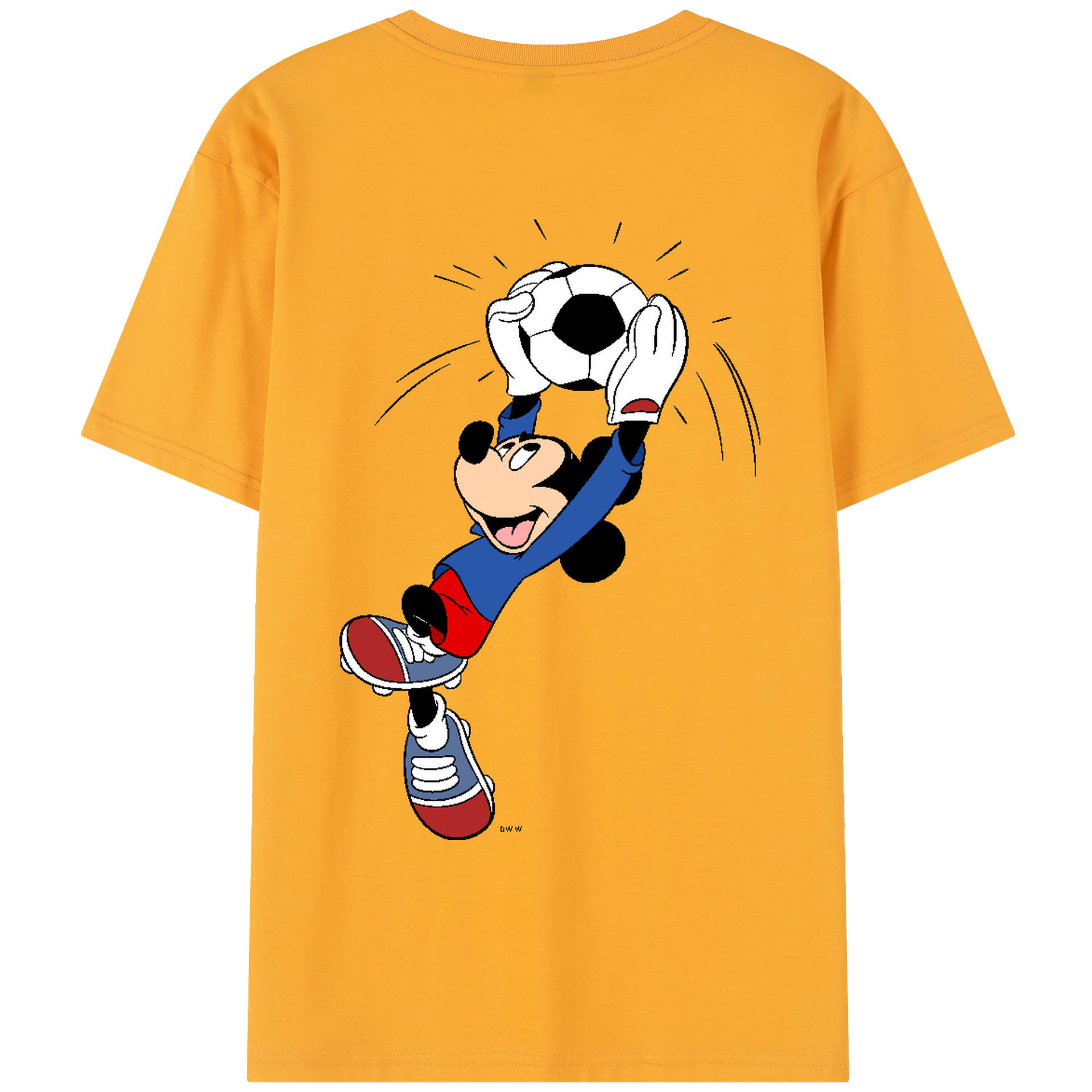 （画像用） ミッキーマウス Mickey Mouse レディース半袖Tシャツ(バックプリント)