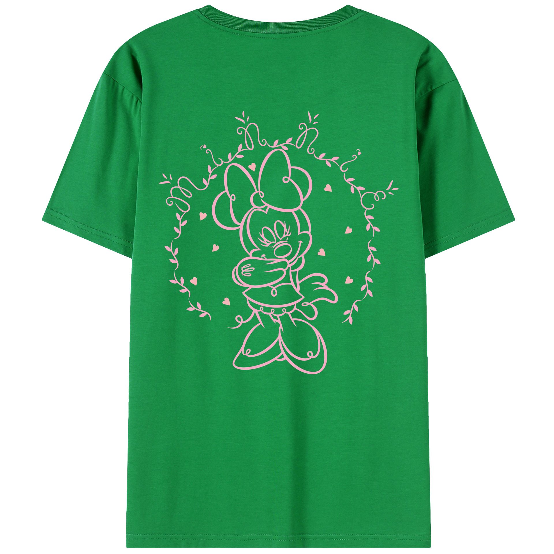 （画像用） ミッキーマウス Mickey Mouse レディース半袖Tシャツ(バックプリント)