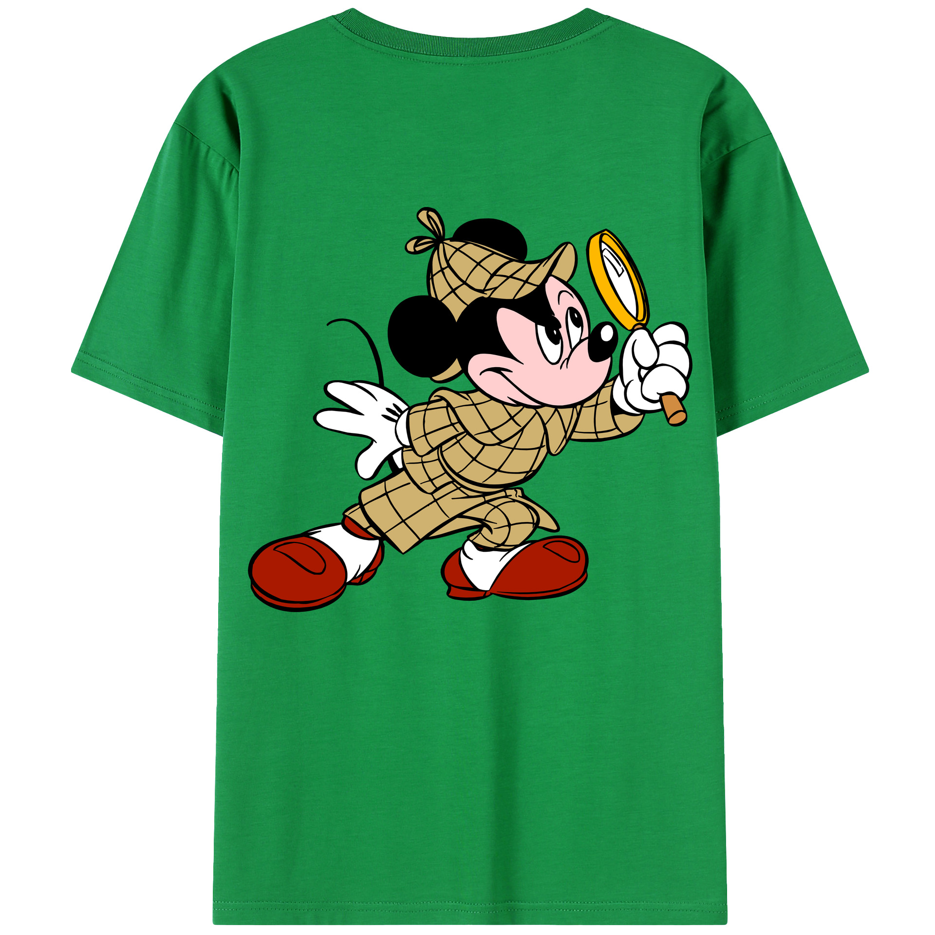 （画像用） ミッキーマウス Mickey Mouse レディース半袖Tシャツ(バックプリント)
