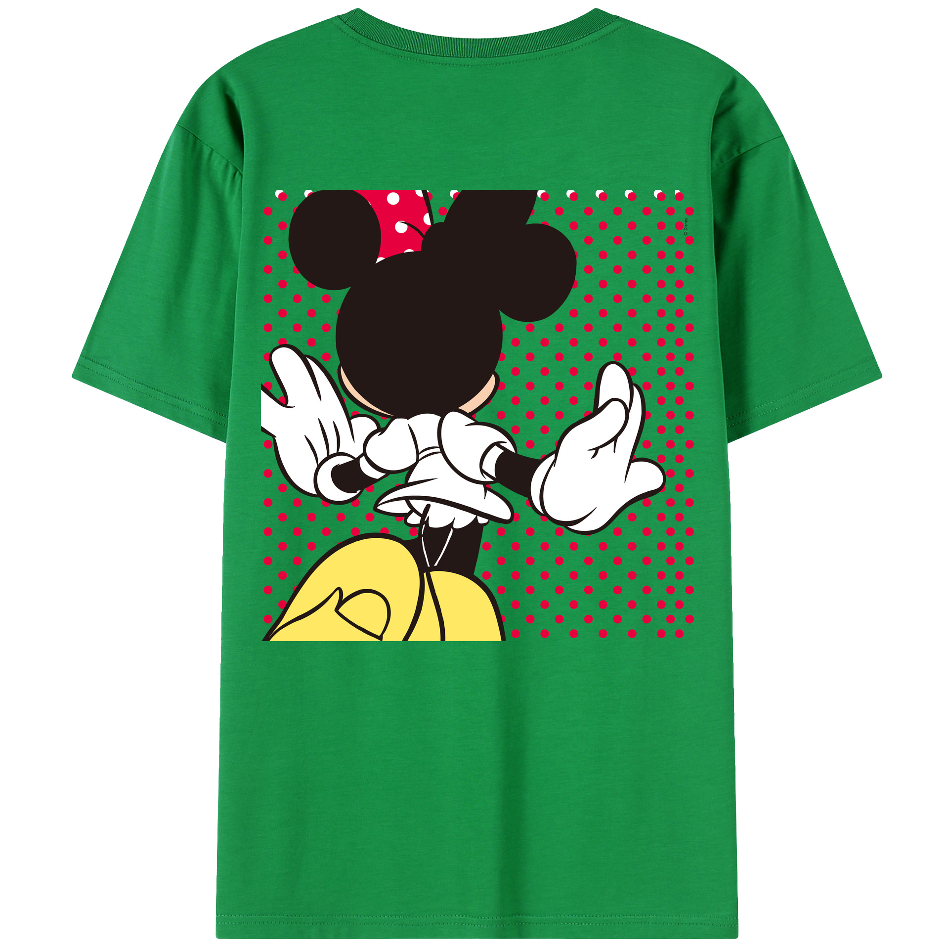 （画像用） ミッキーマウス Mickey Mouse レディース半袖Tシャツ(バックプリント)