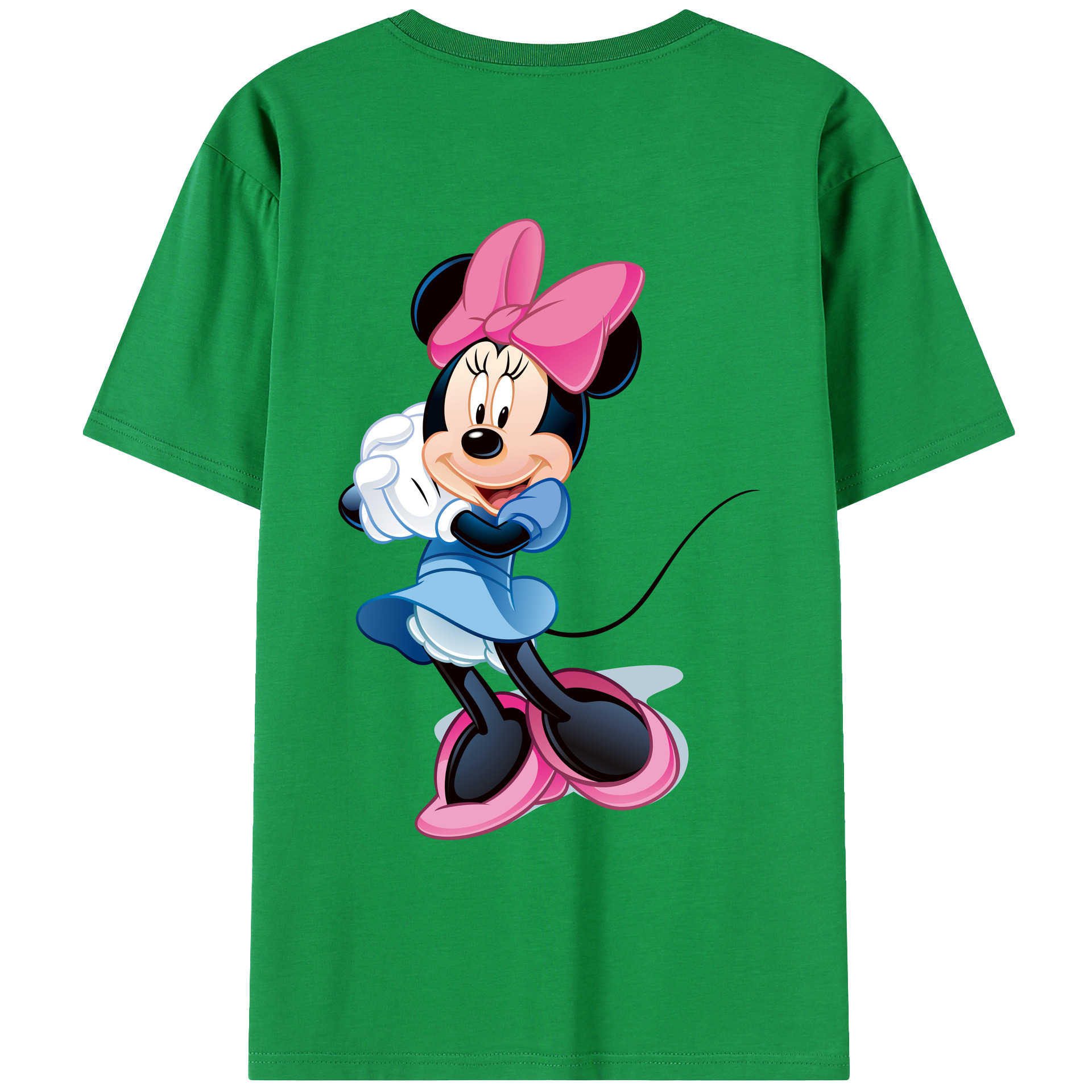 （画像用） ミッキーマウス Mickey Mouse レディース半袖Tシャツ(バックプリント)