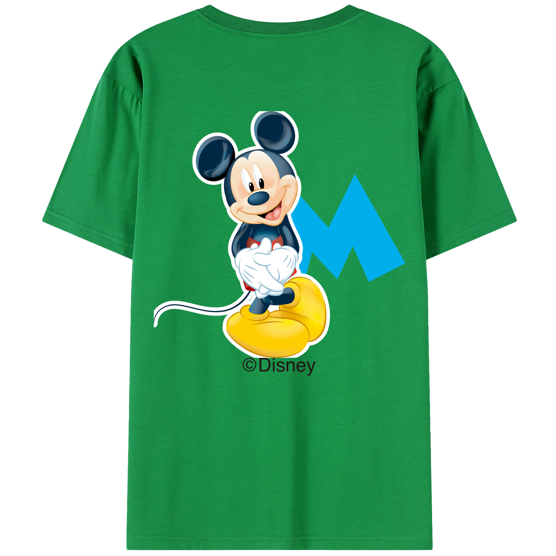 （画像用） ミッキーマウス Mickey Mouse レディース半袖Tシャツ(バックプリント)