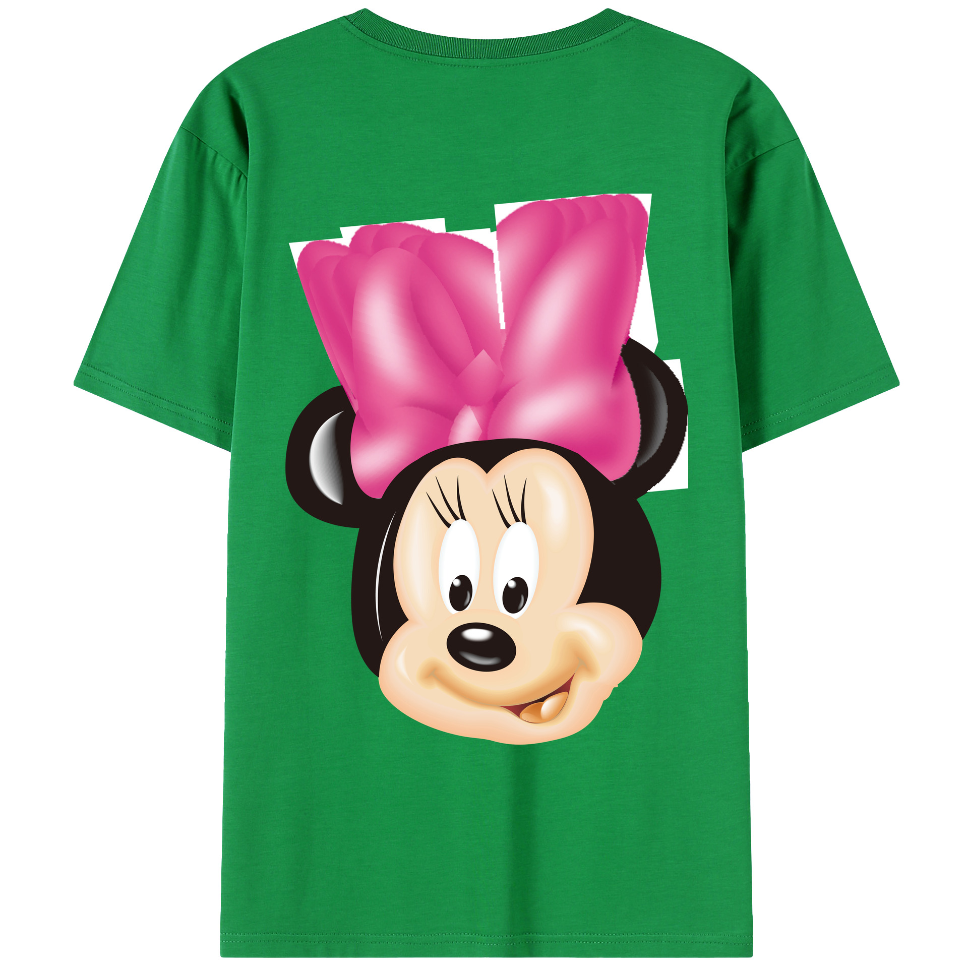 （画像用） ミッキーマウス Mickey Mouse レディース半袖Tシャツ(バックプリント)