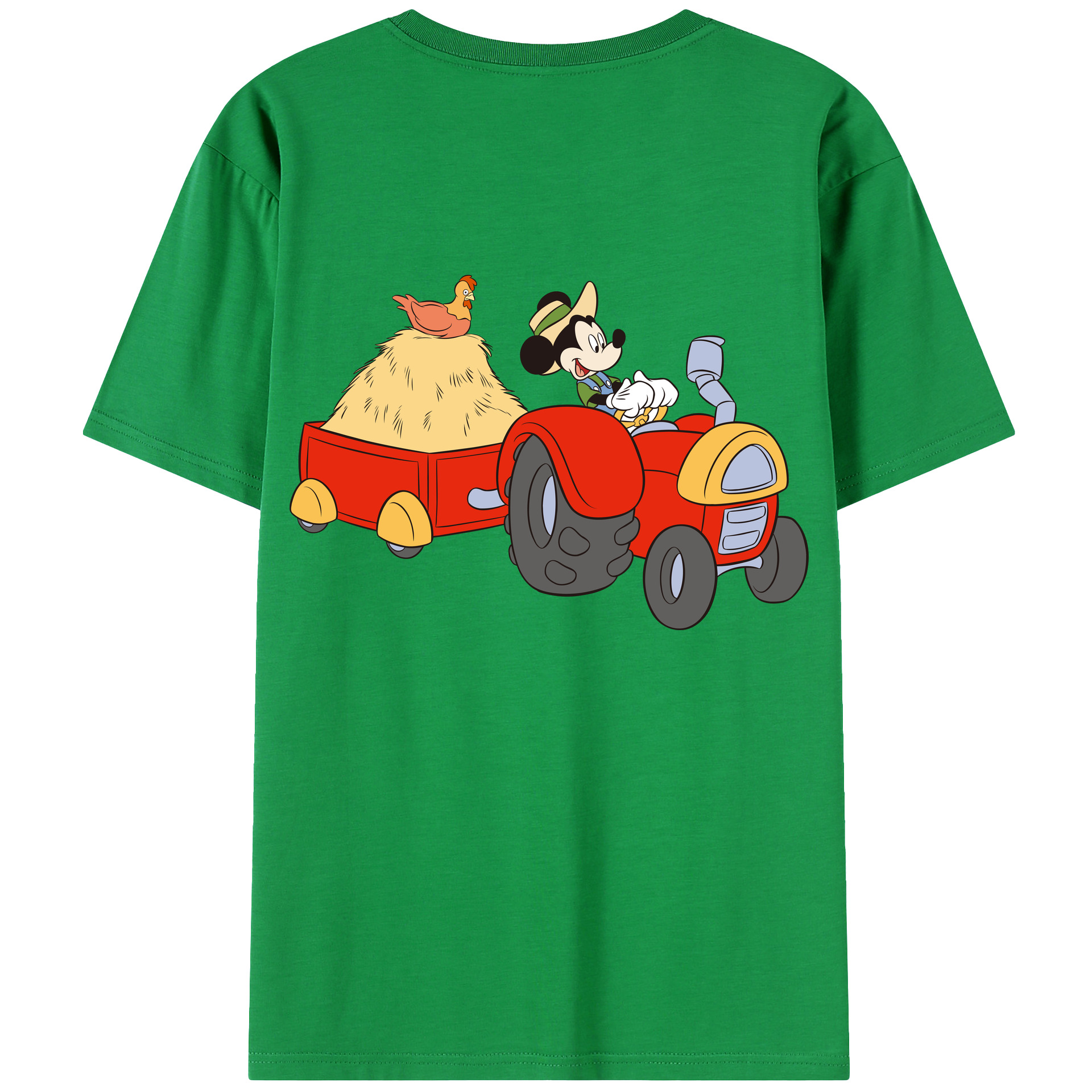 （画像用） ミッキーマウス Mickey Mouse レディース半袖Tシャツ(バックプリント)