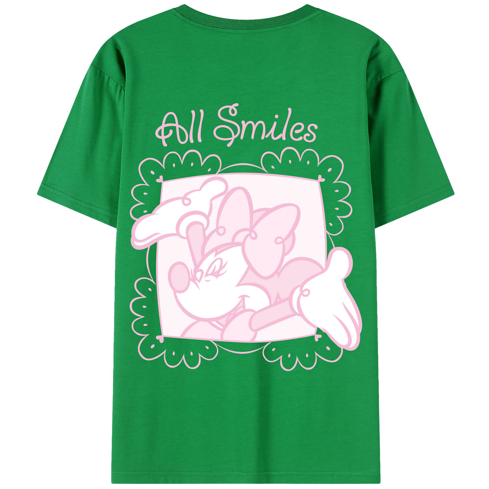 （画像用） ミッキーマウス Mickey Mouse レディース半袖Tシャツ(バックプリント)