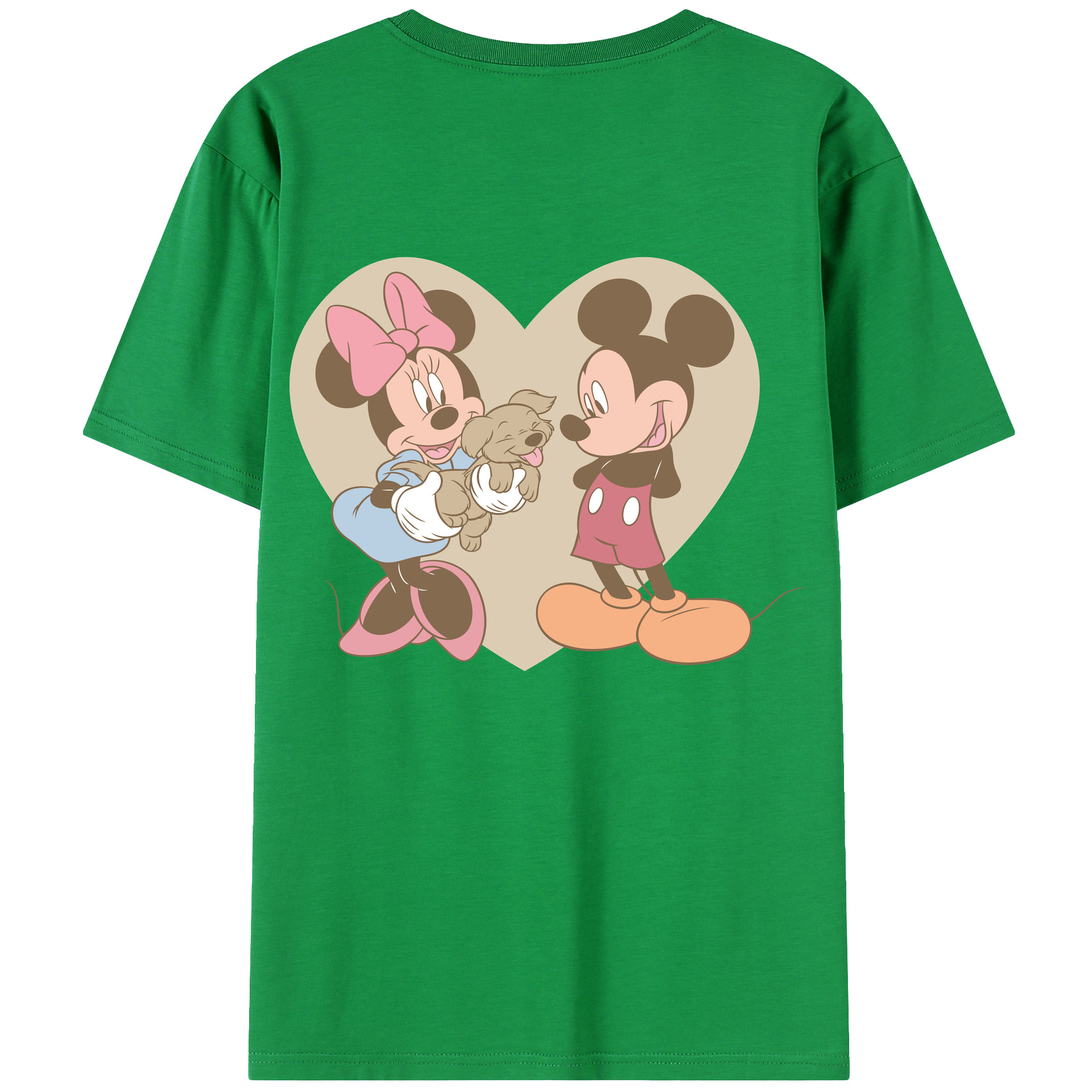 （画像用） ミッキーマウス Mickey Mouse レディース半袖Tシャツ(バックプリント)